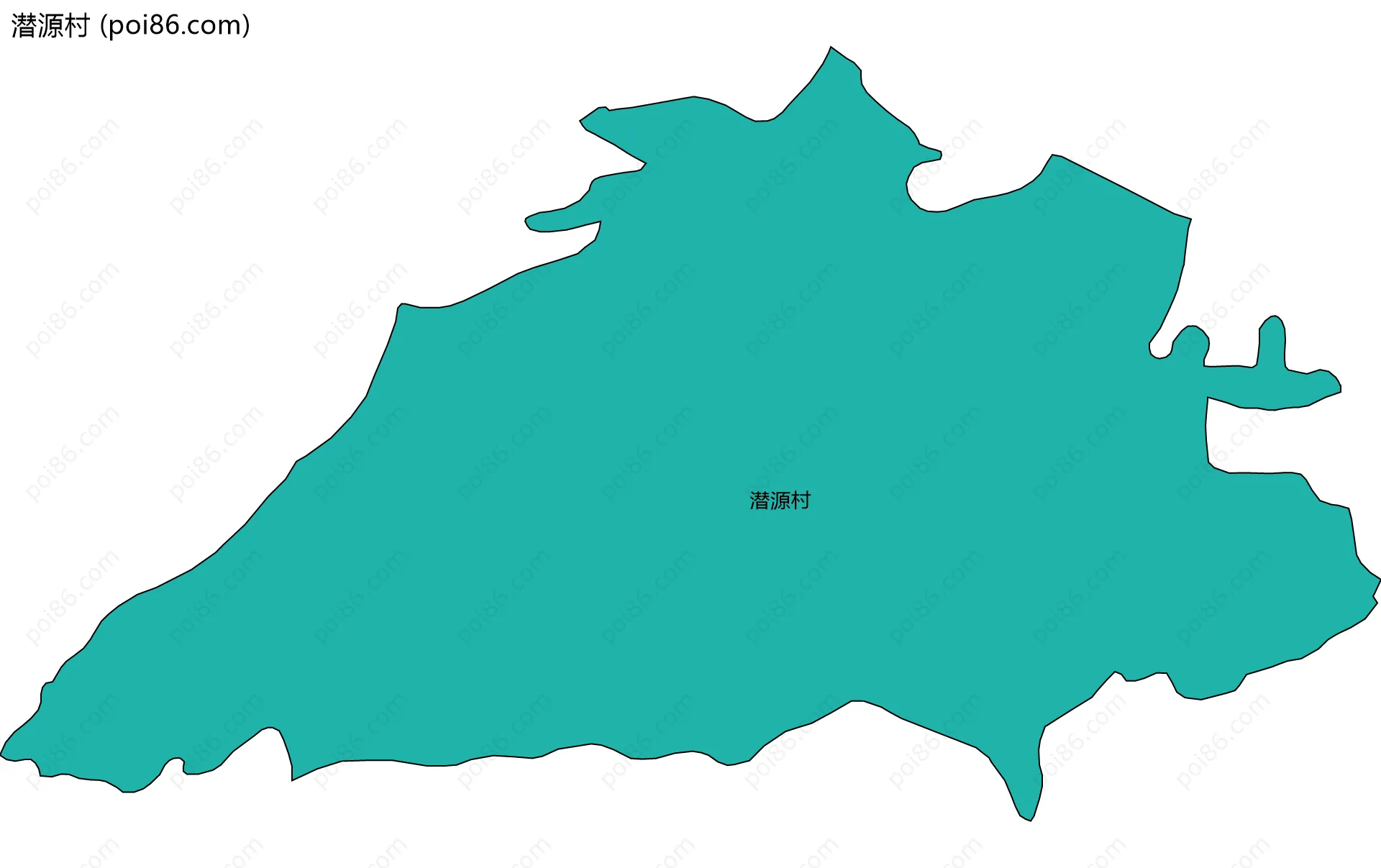 潜源村边界地图