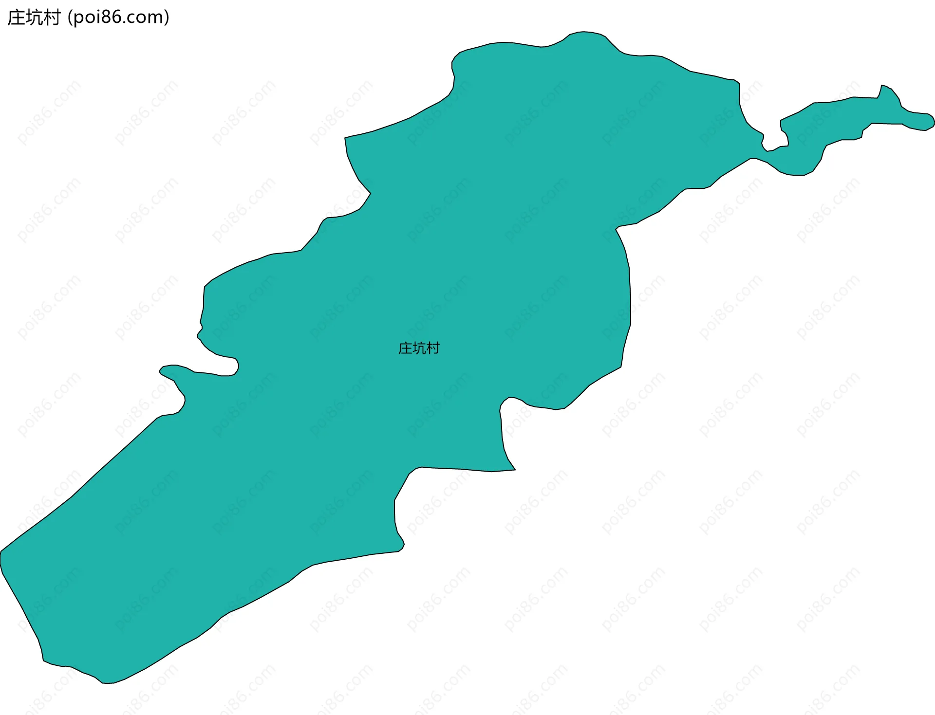 庄坑村边界地图