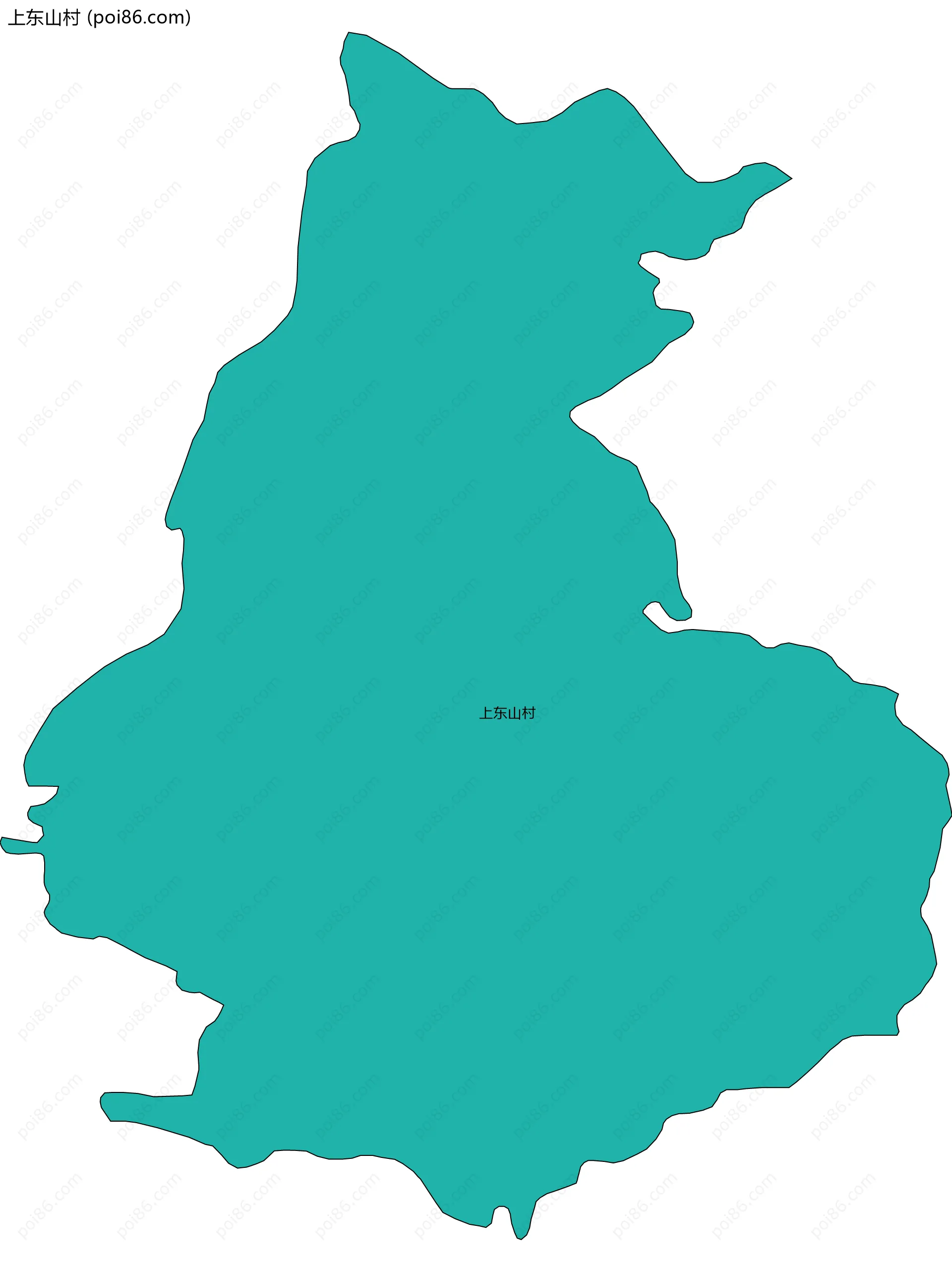 上东山村边界地图