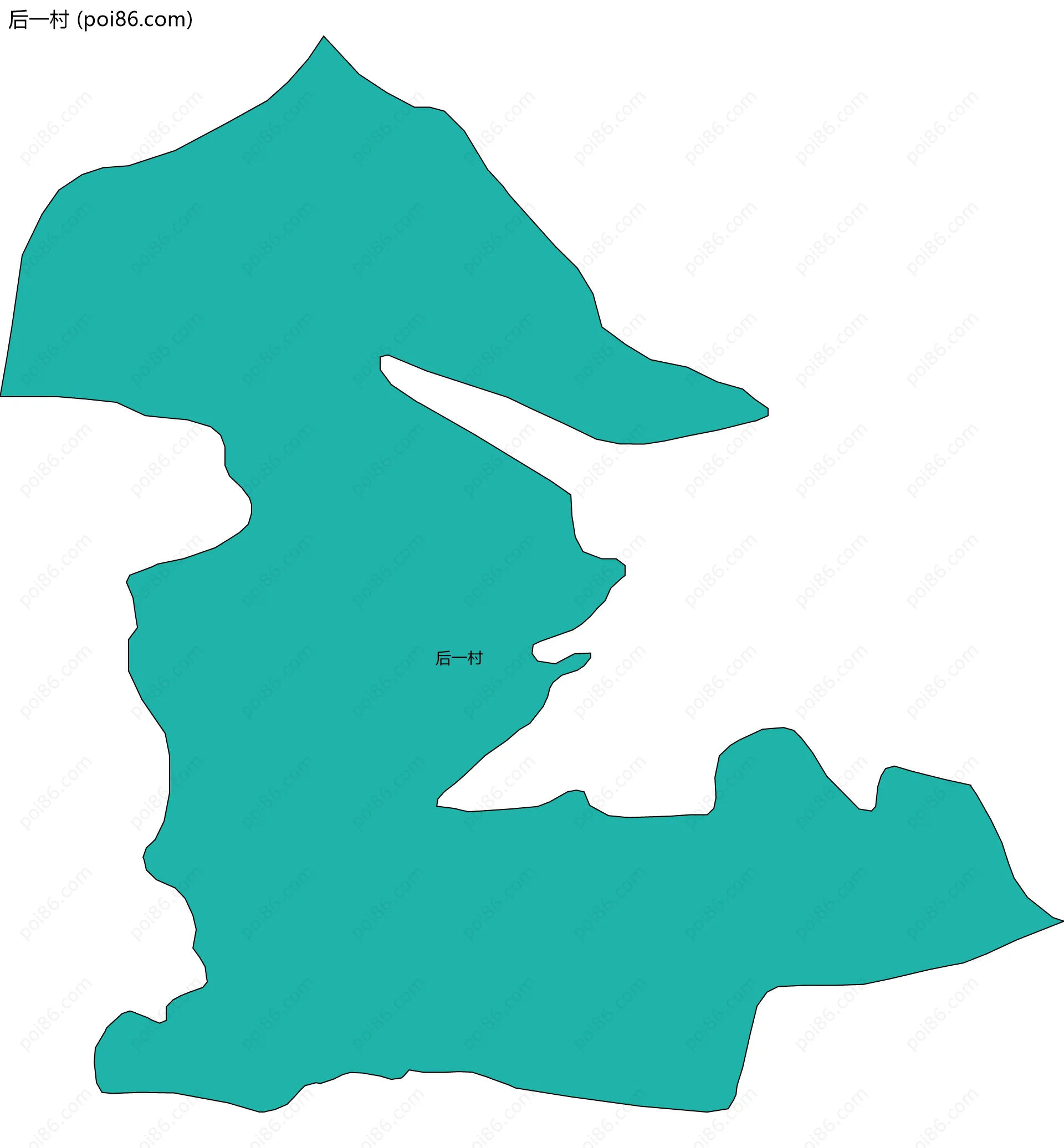 后一村边界地图