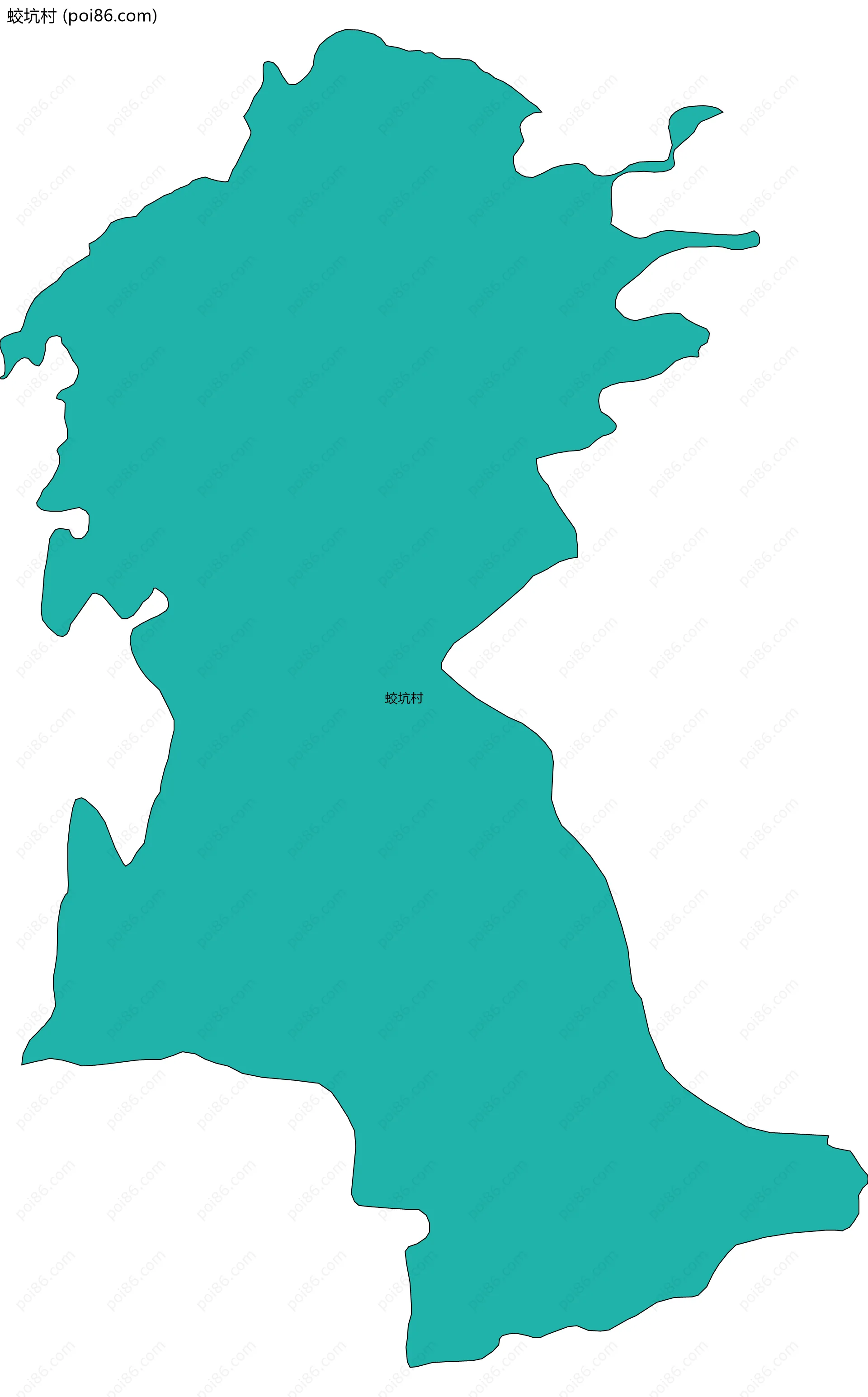 蛟坑村边界地图