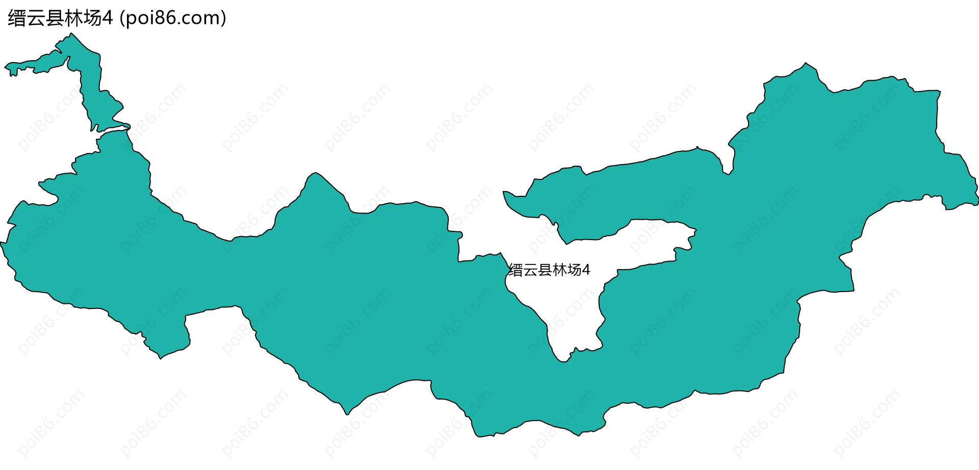 缙云县林场4边界地图