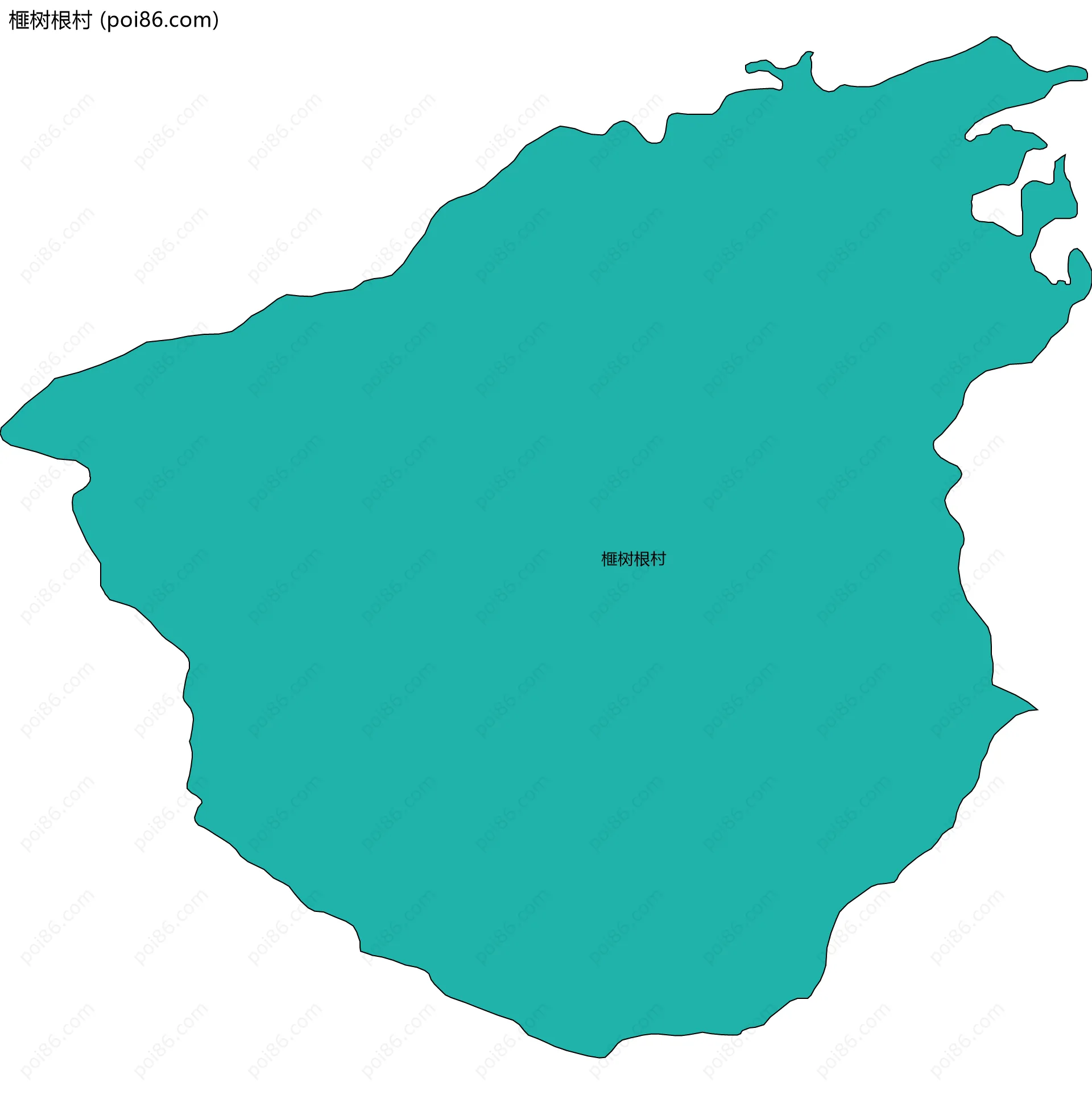 榧树根村边界地图