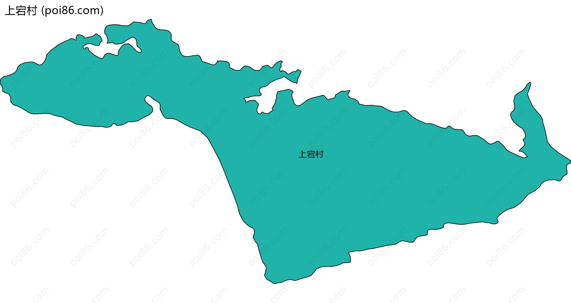 上宕村边界地图