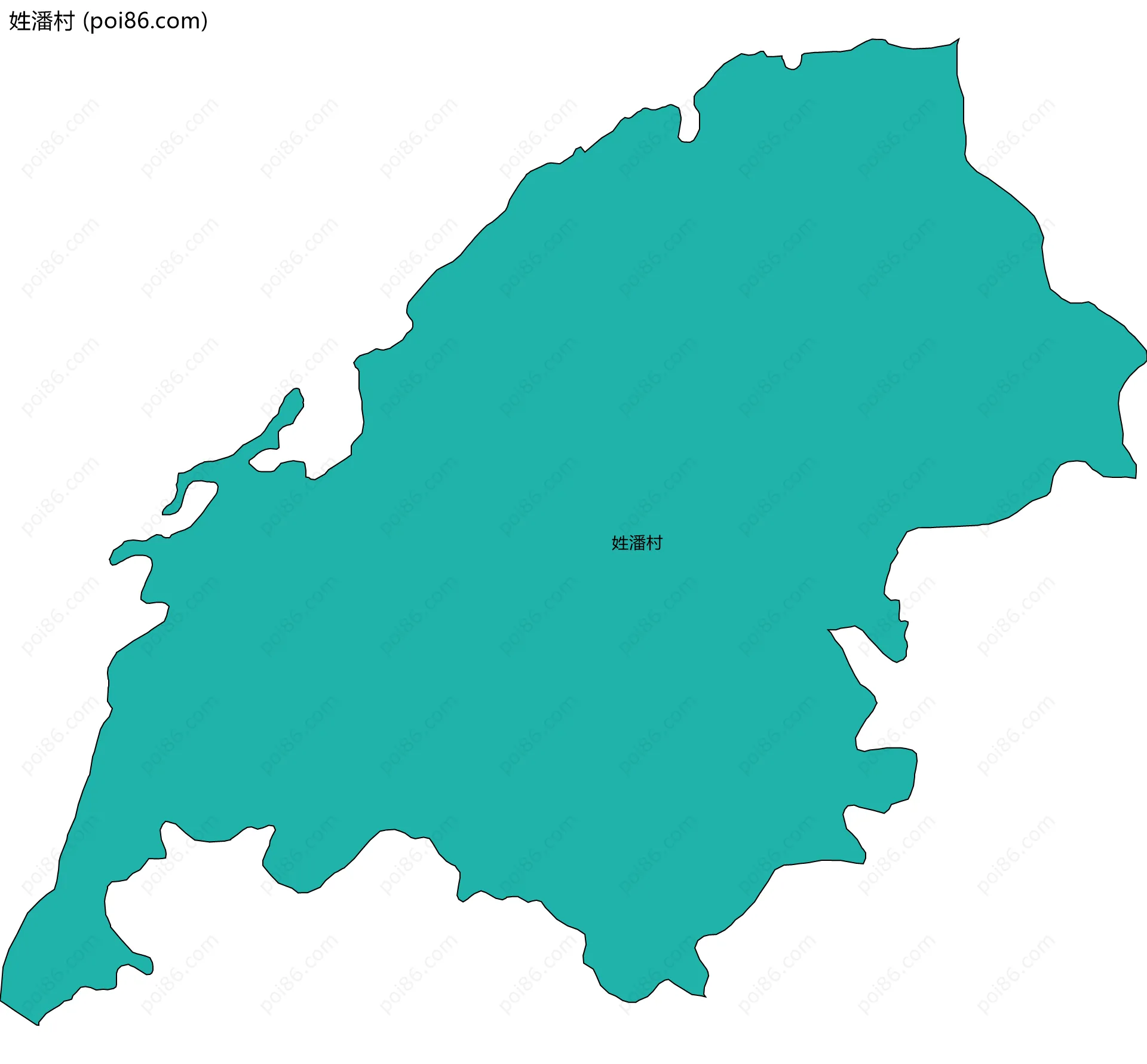 姓潘村边界地图