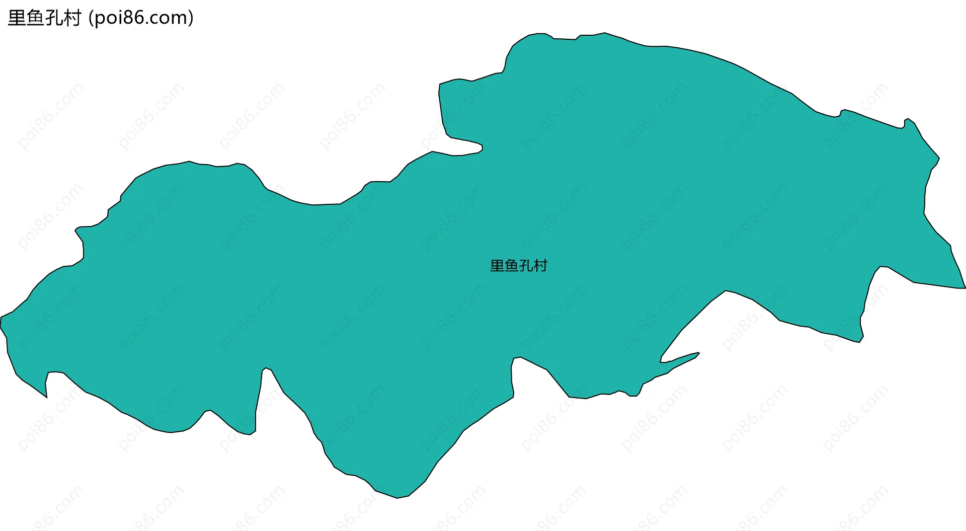 里鱼孔村边界地图