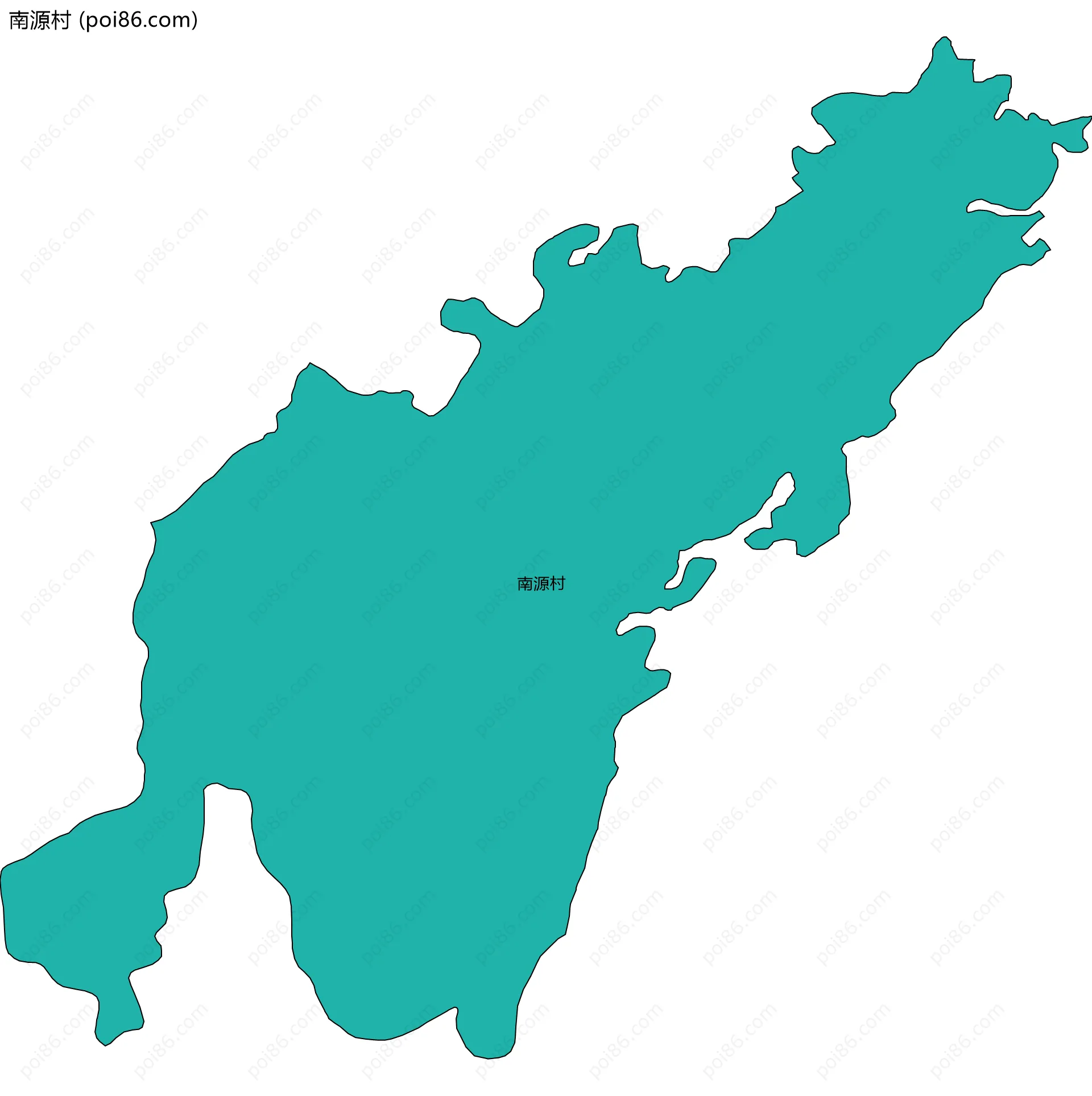 南源村边界地图