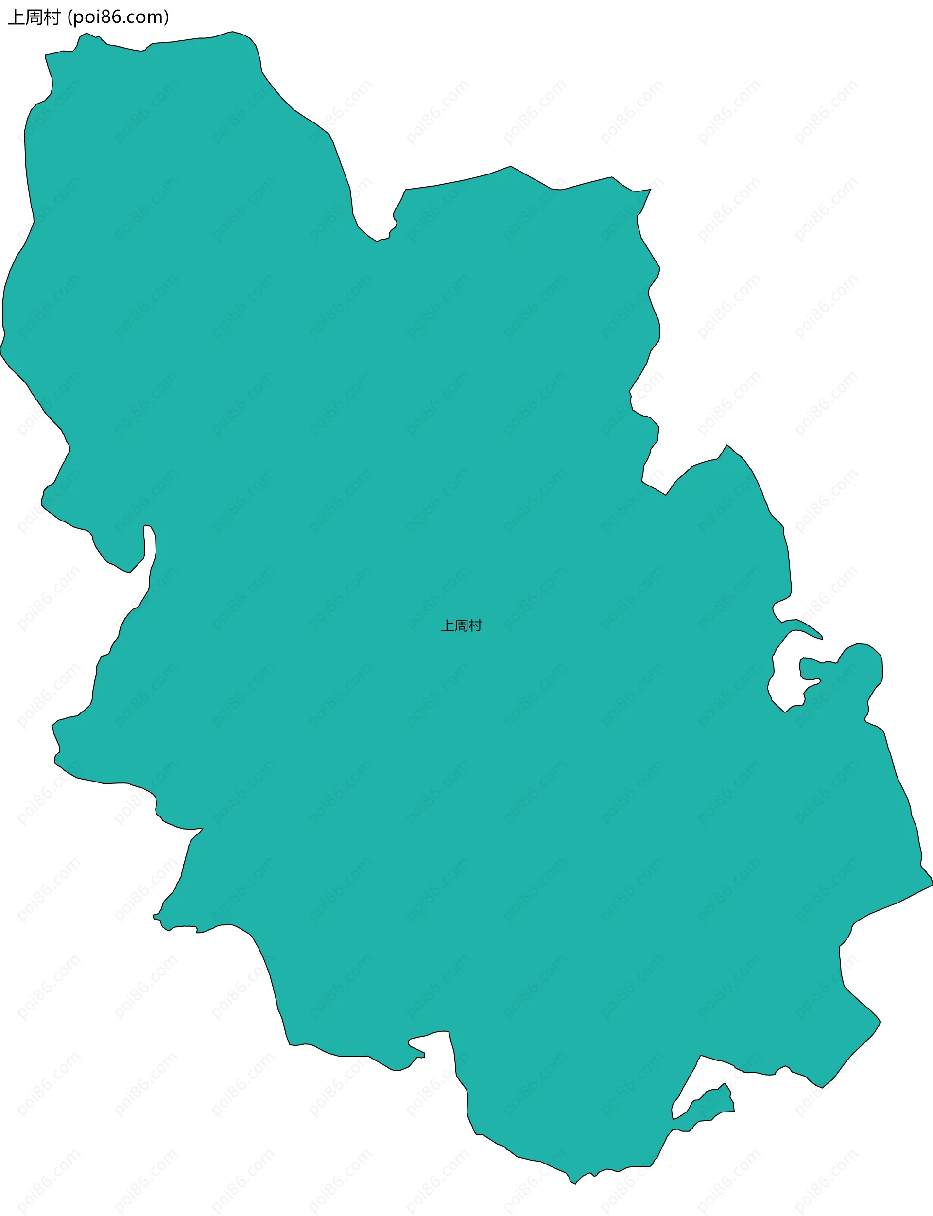 上周村边界地图