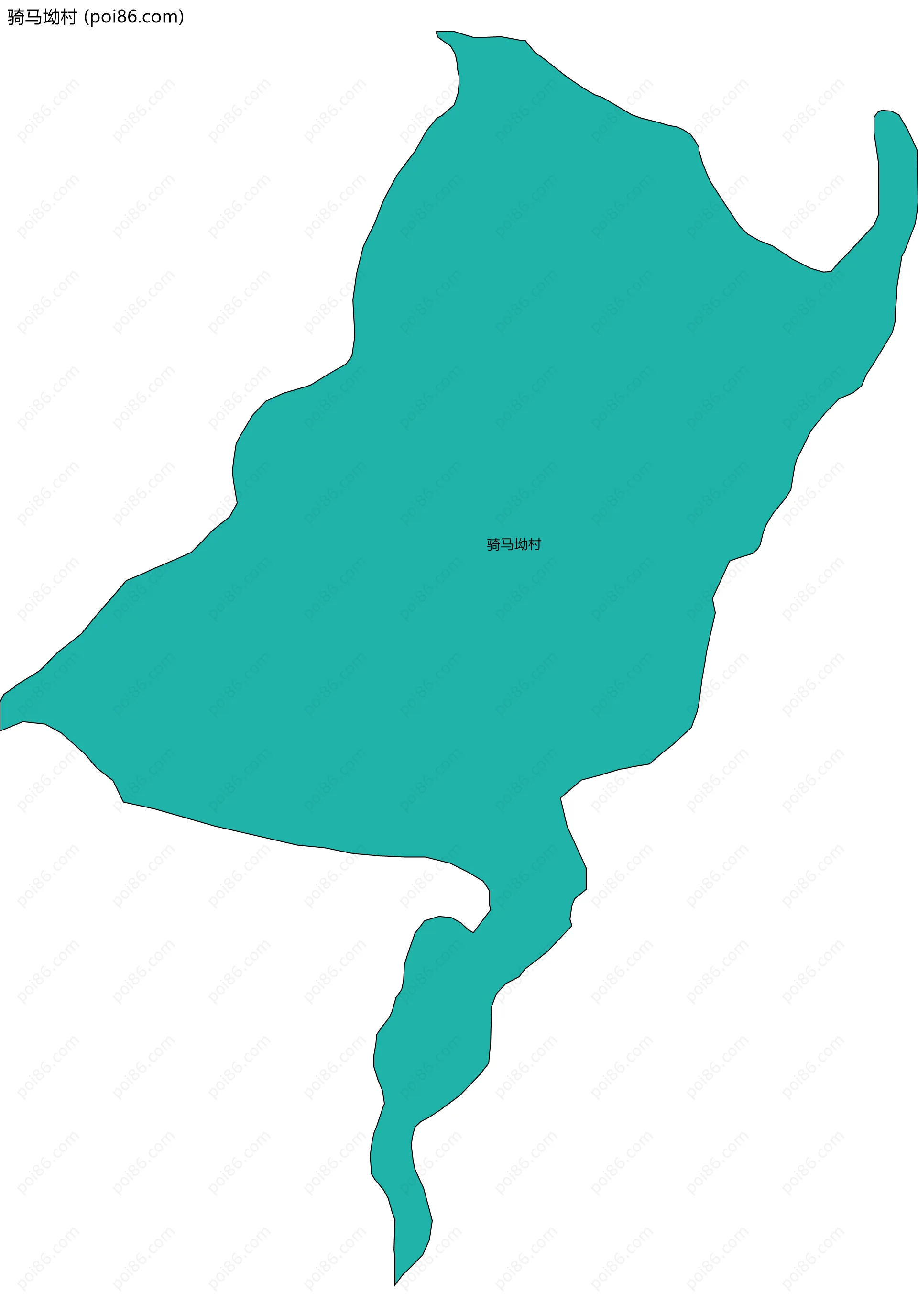 骑马坳村边界地图