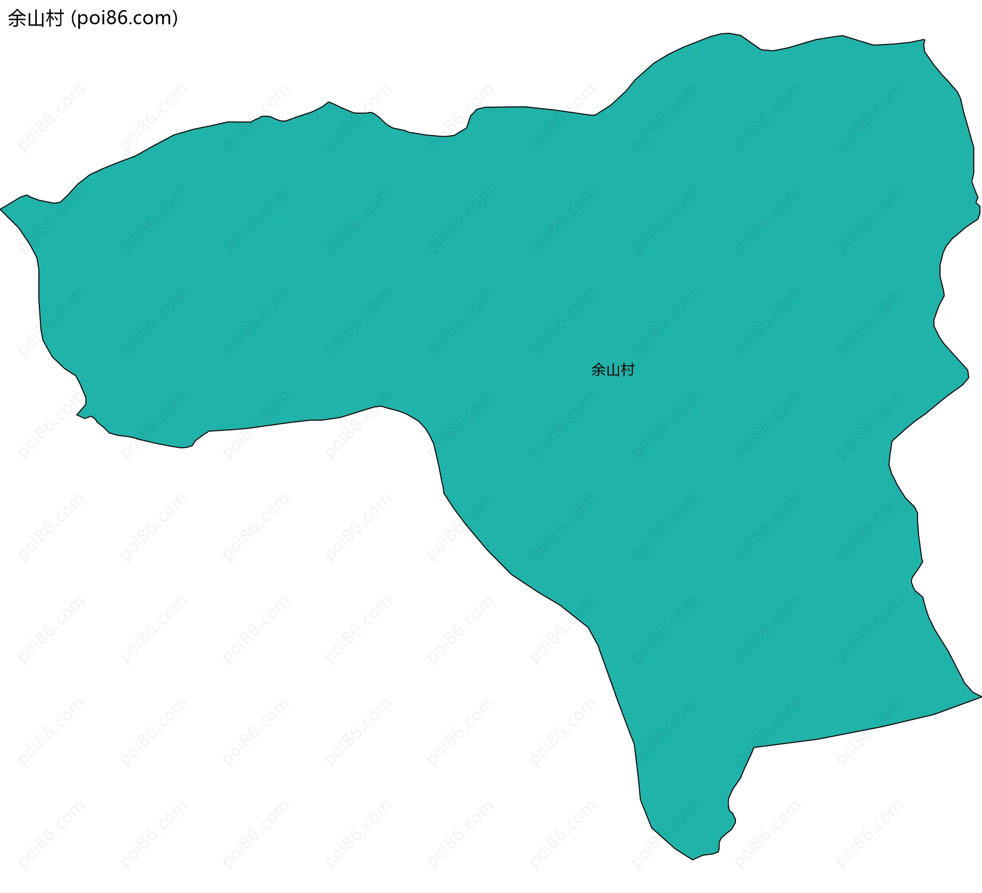 余山村边界地图