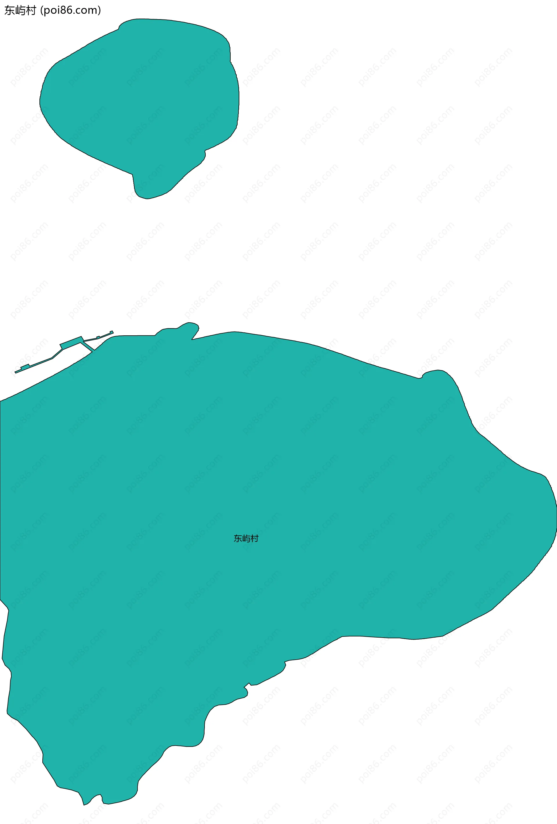 东屿村边界地图