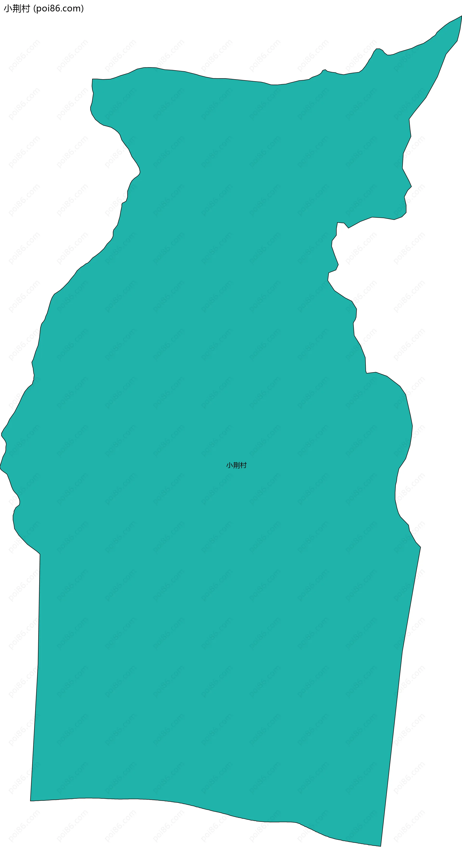 小荆村边界地图