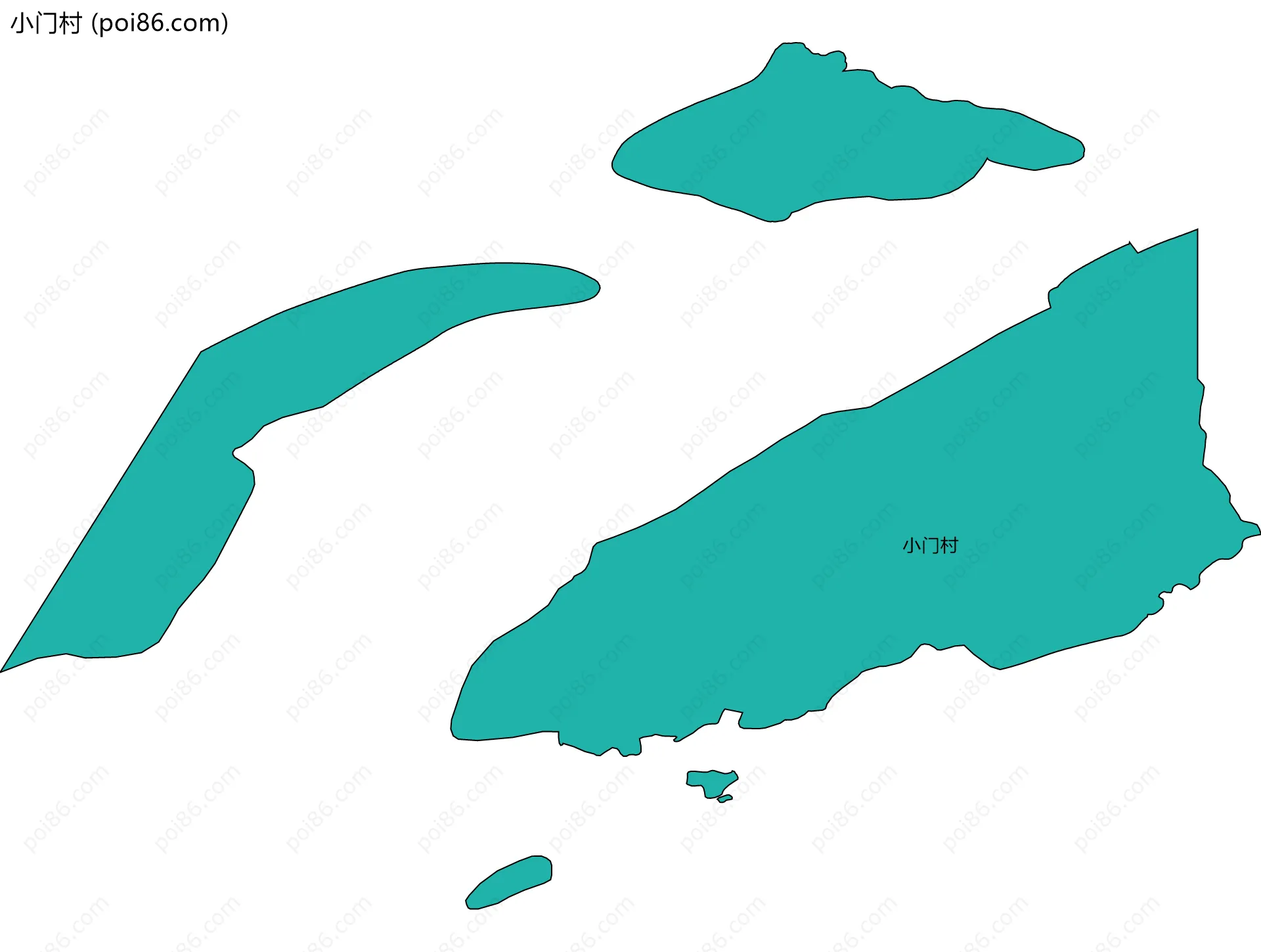 小门村边界地图