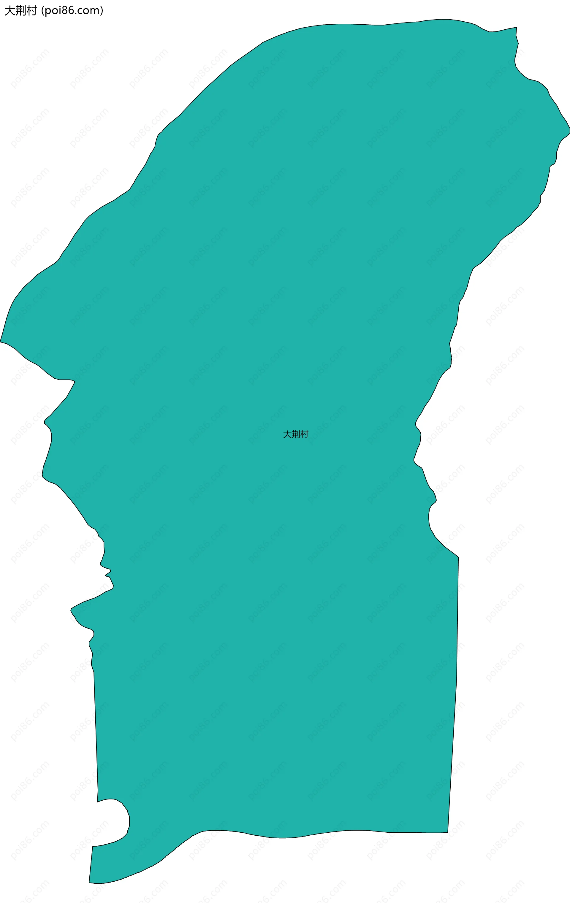 大荆村边界地图