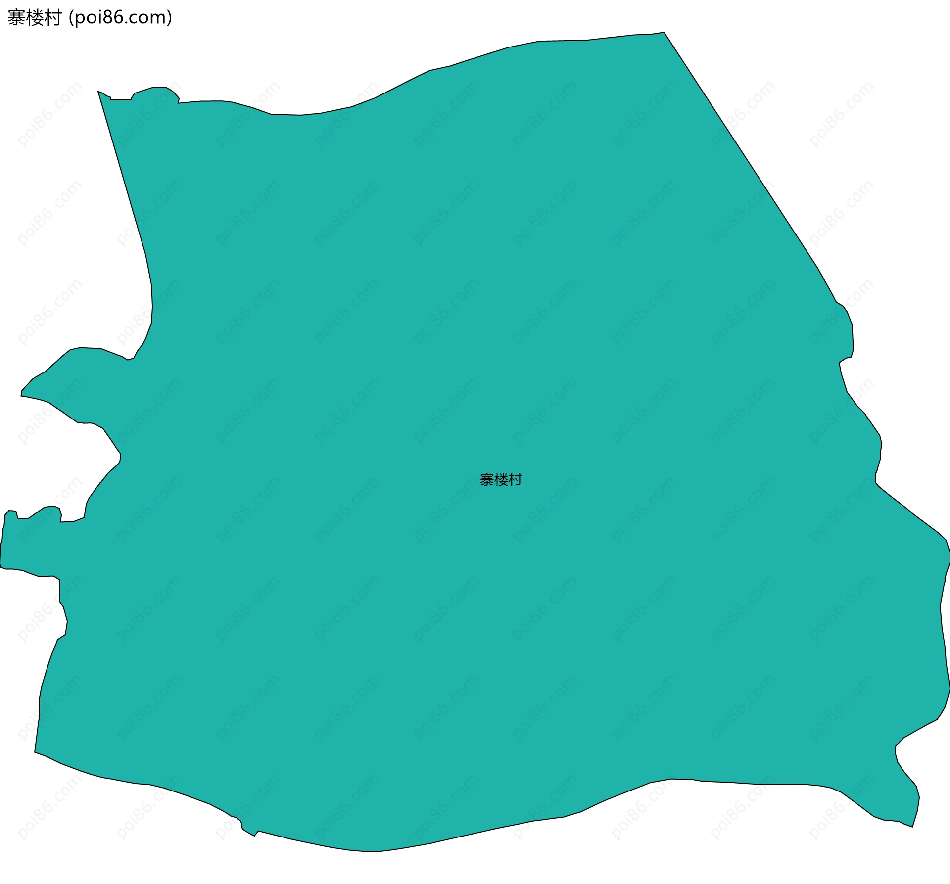 寨楼村边界地图