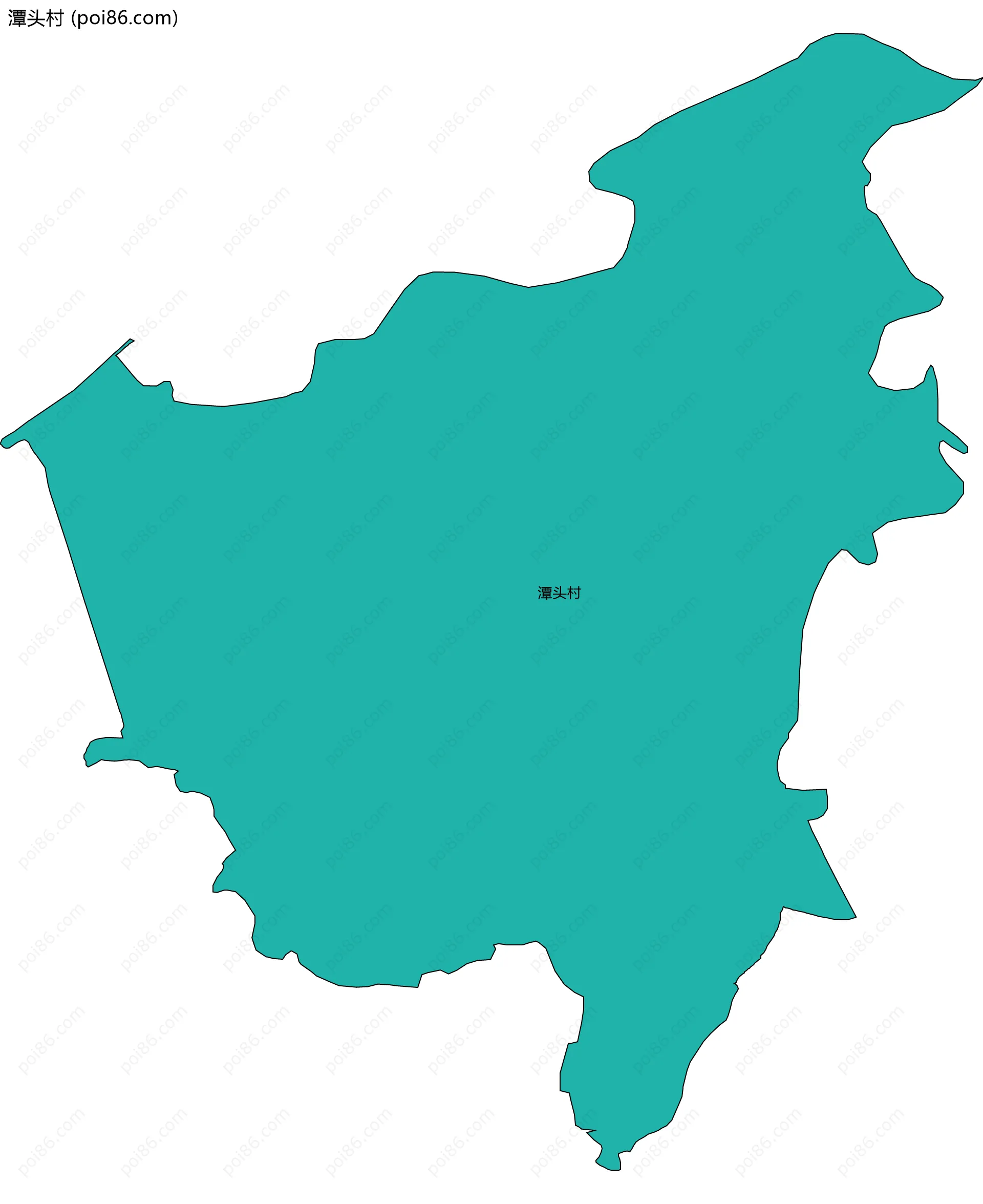 潭头村边界地图