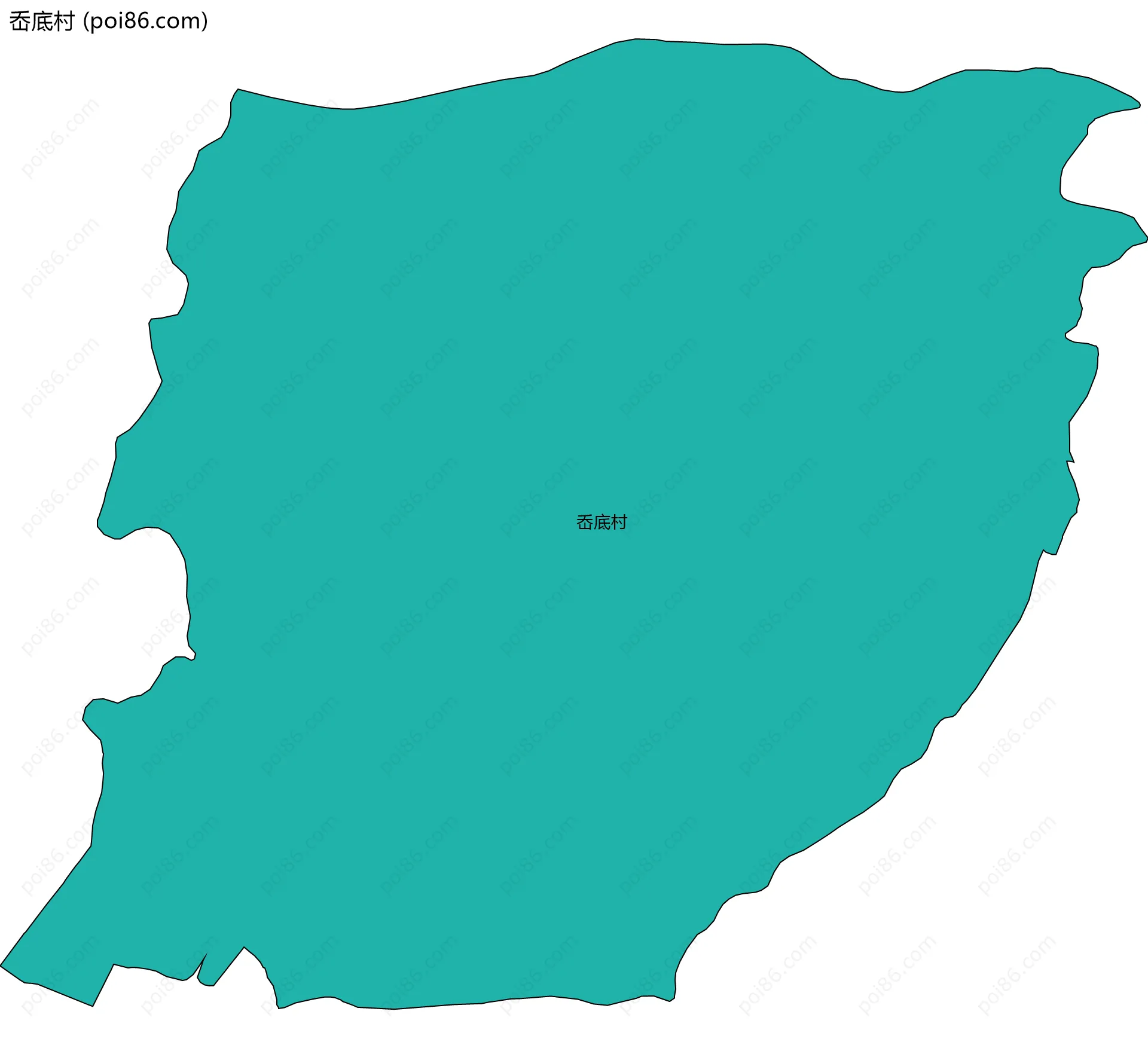 岙底村边界地图