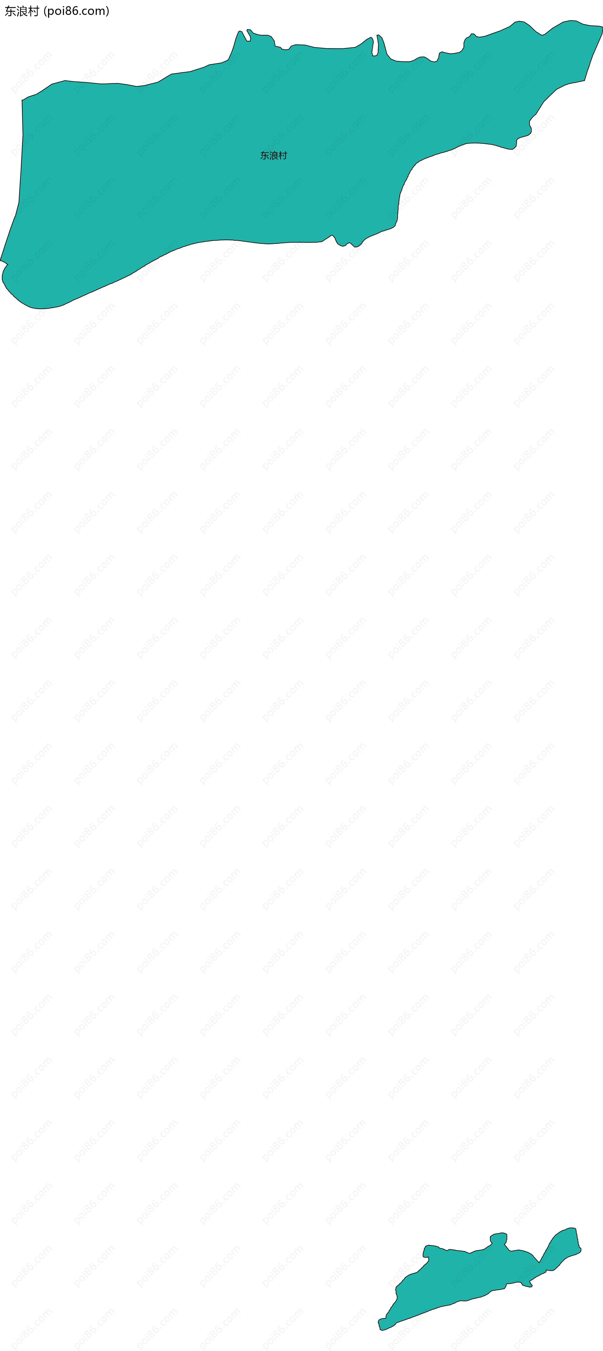 东浪村边界地图