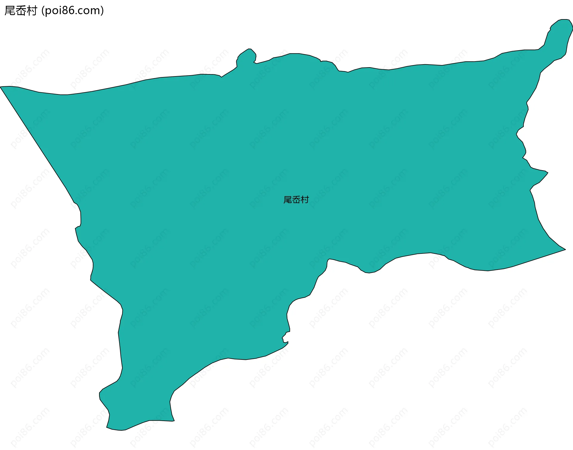 尾岙村边界地图