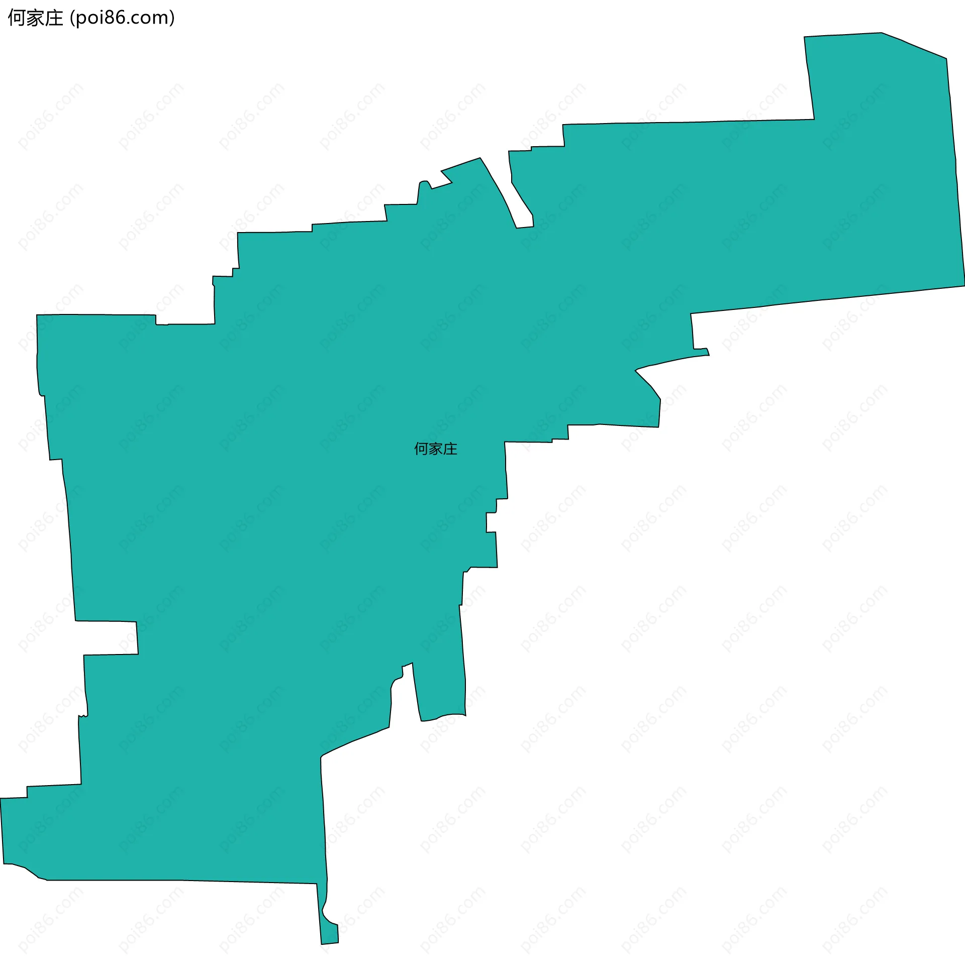 何家庄边界地图