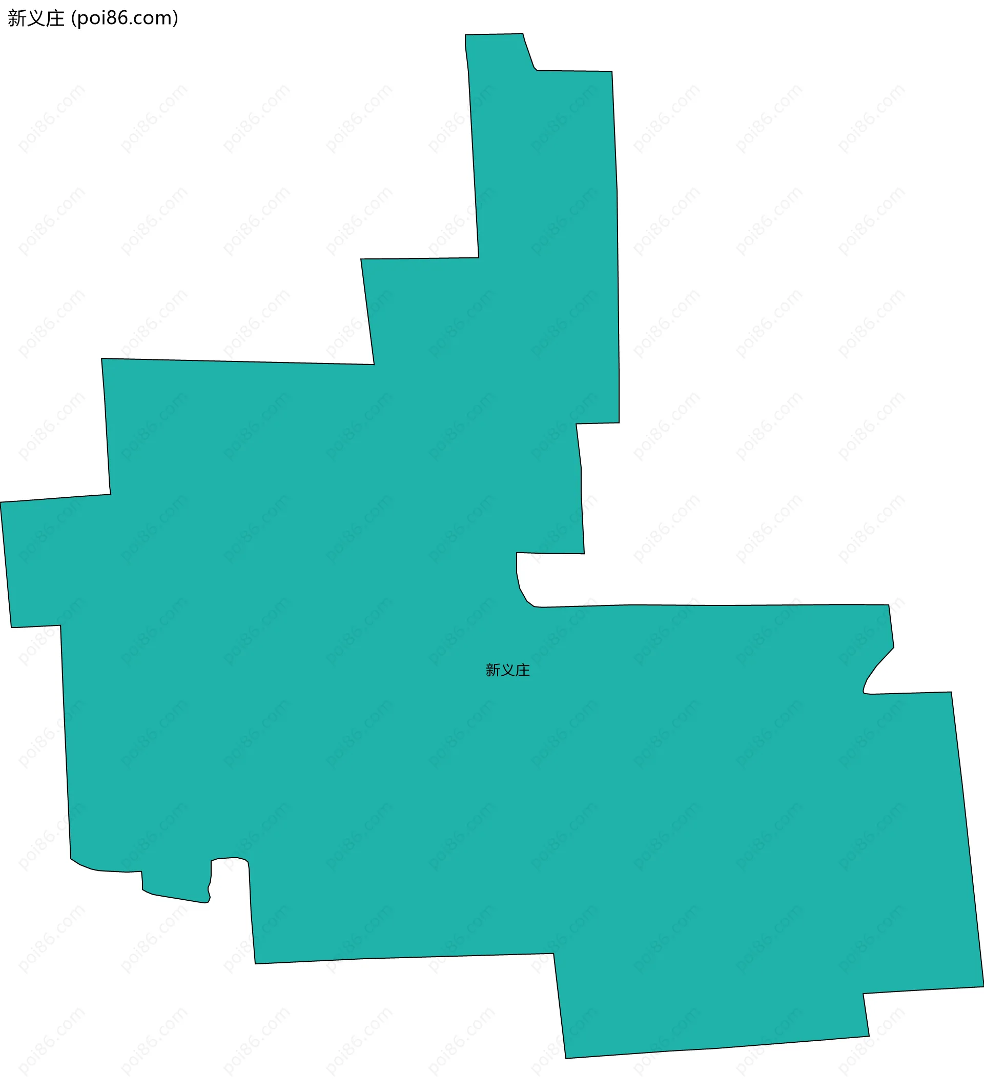 新义庄边界地图