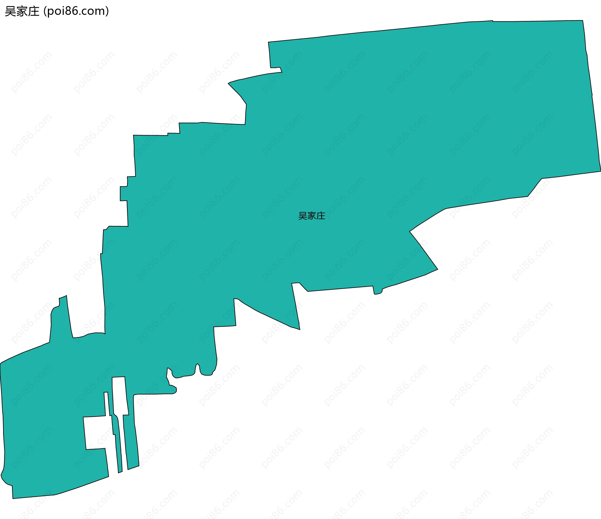 吴家庄边界地图