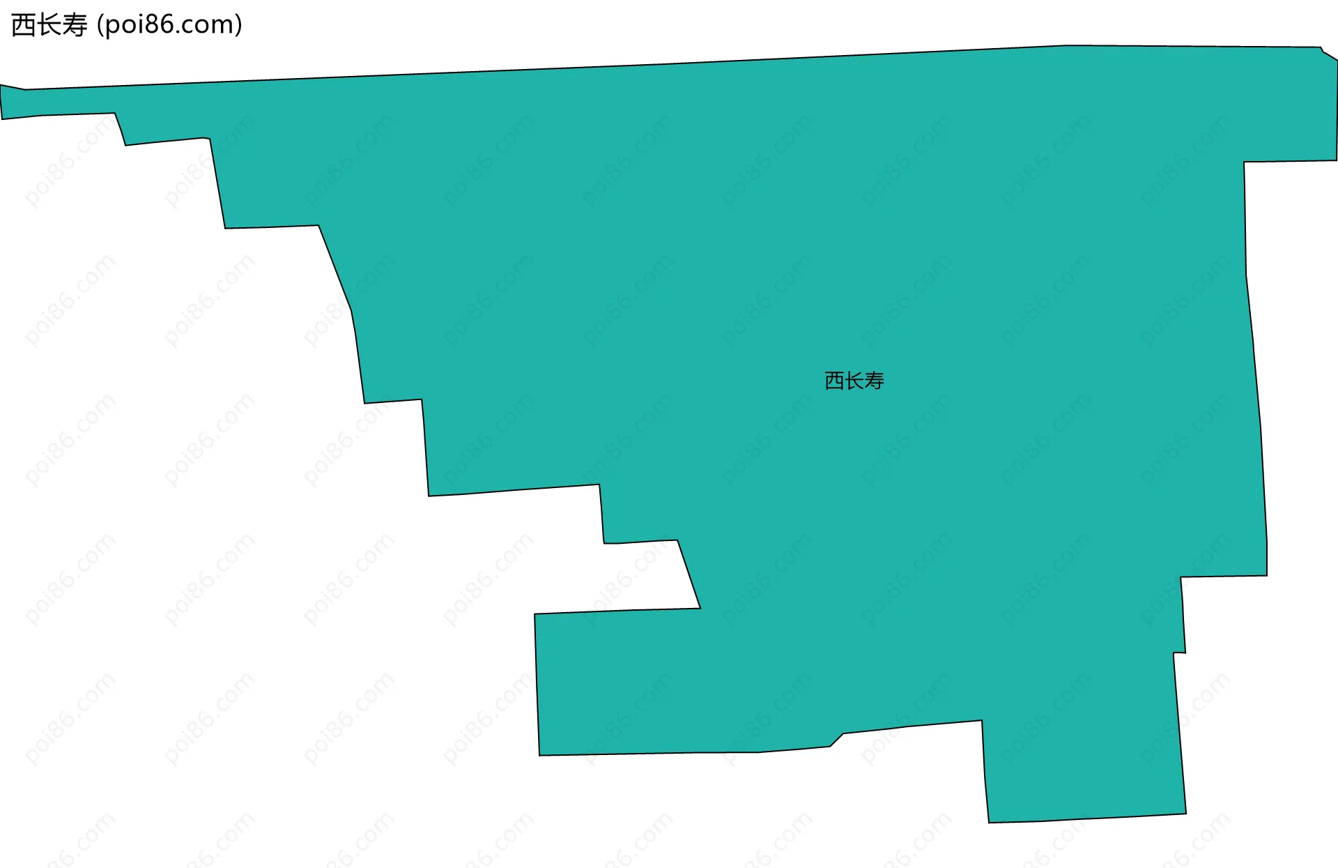 西长寿边界地图