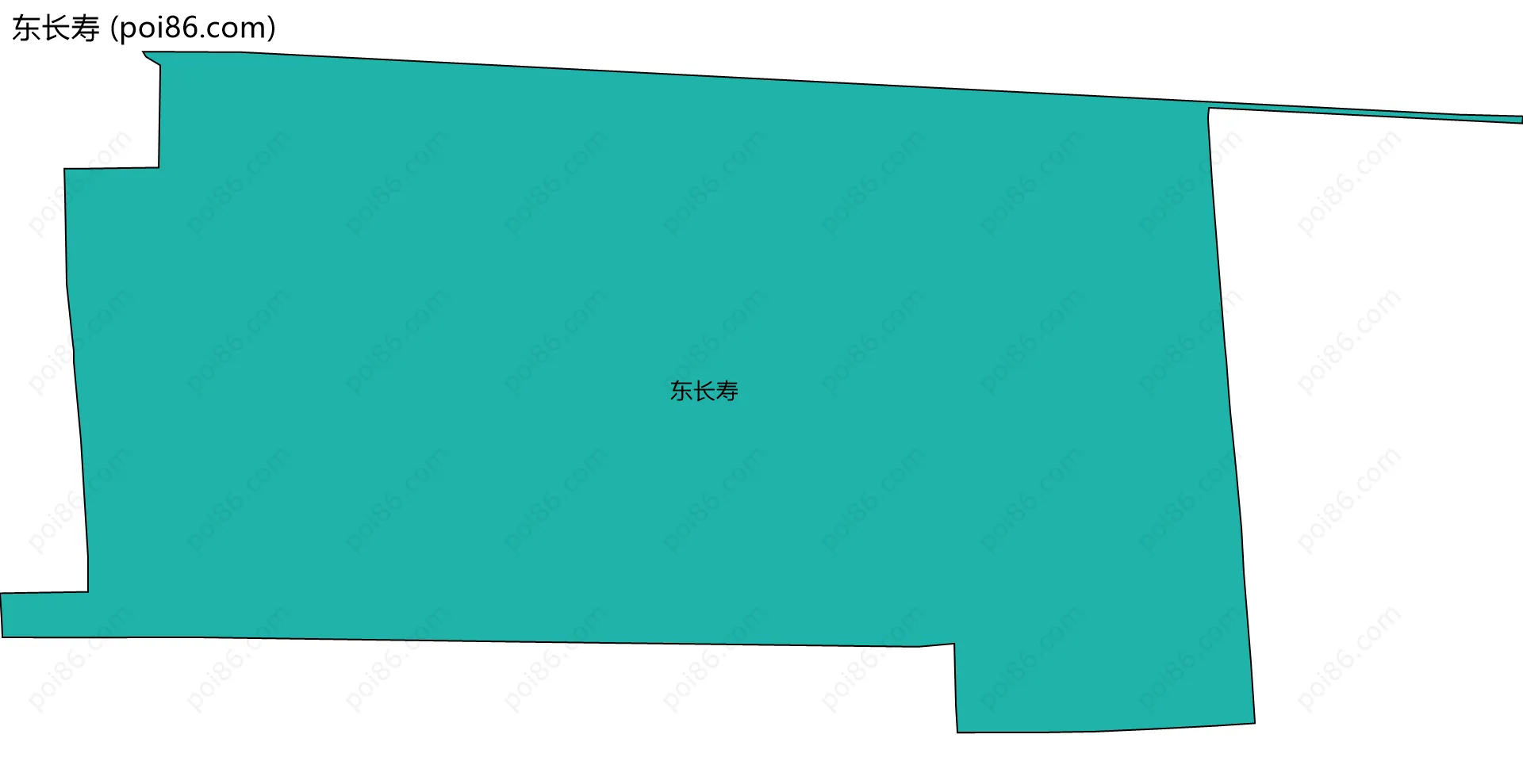 东长寿边界地图