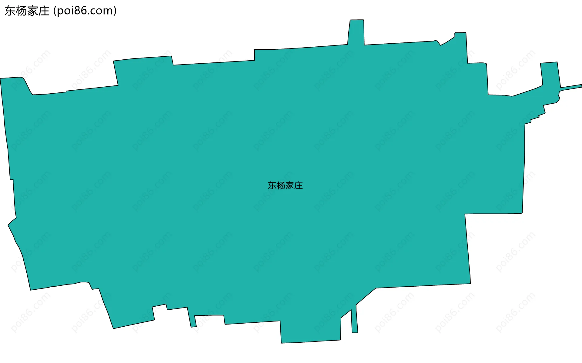 东杨家庄边界地图