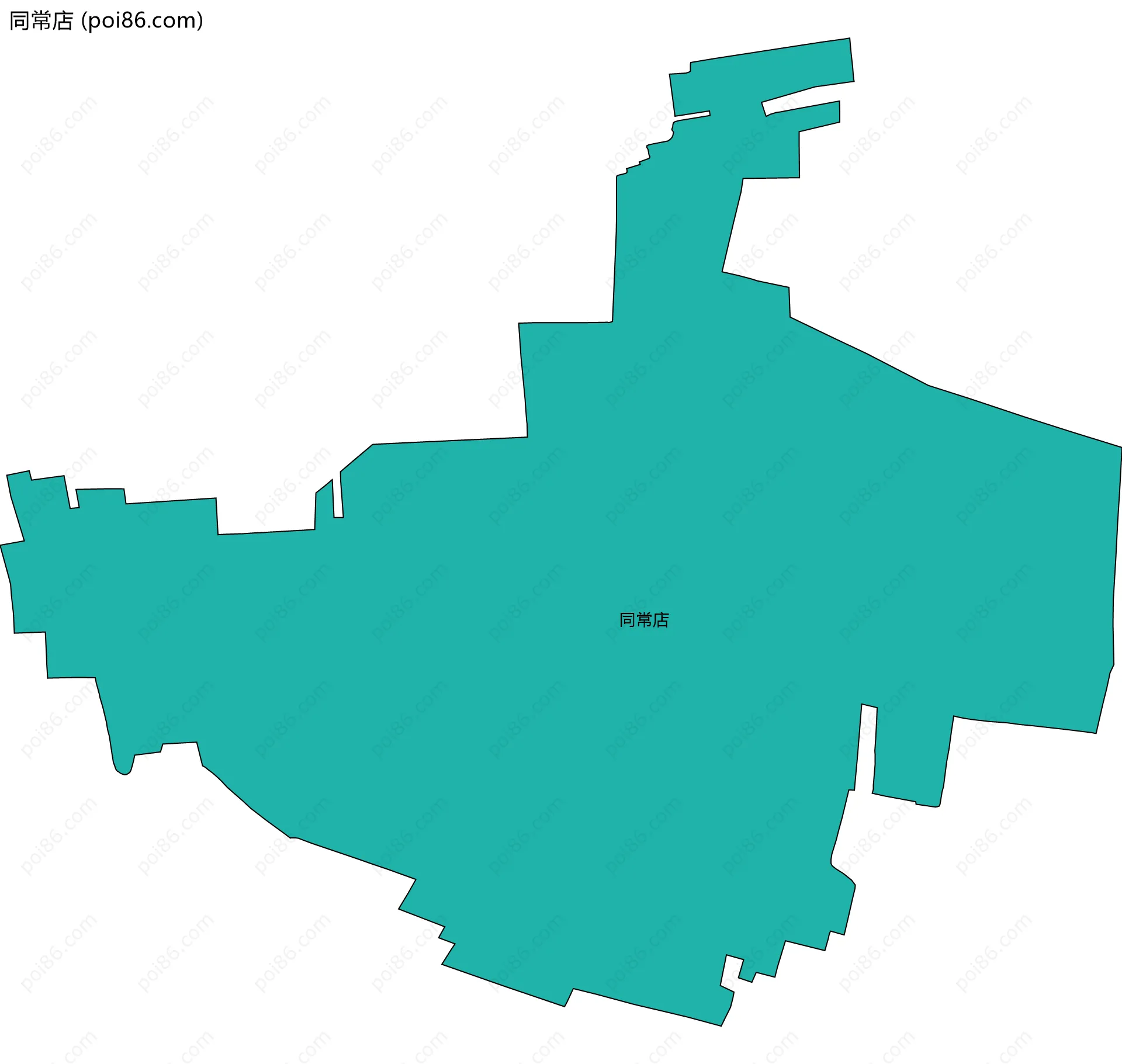 同常店边界地图