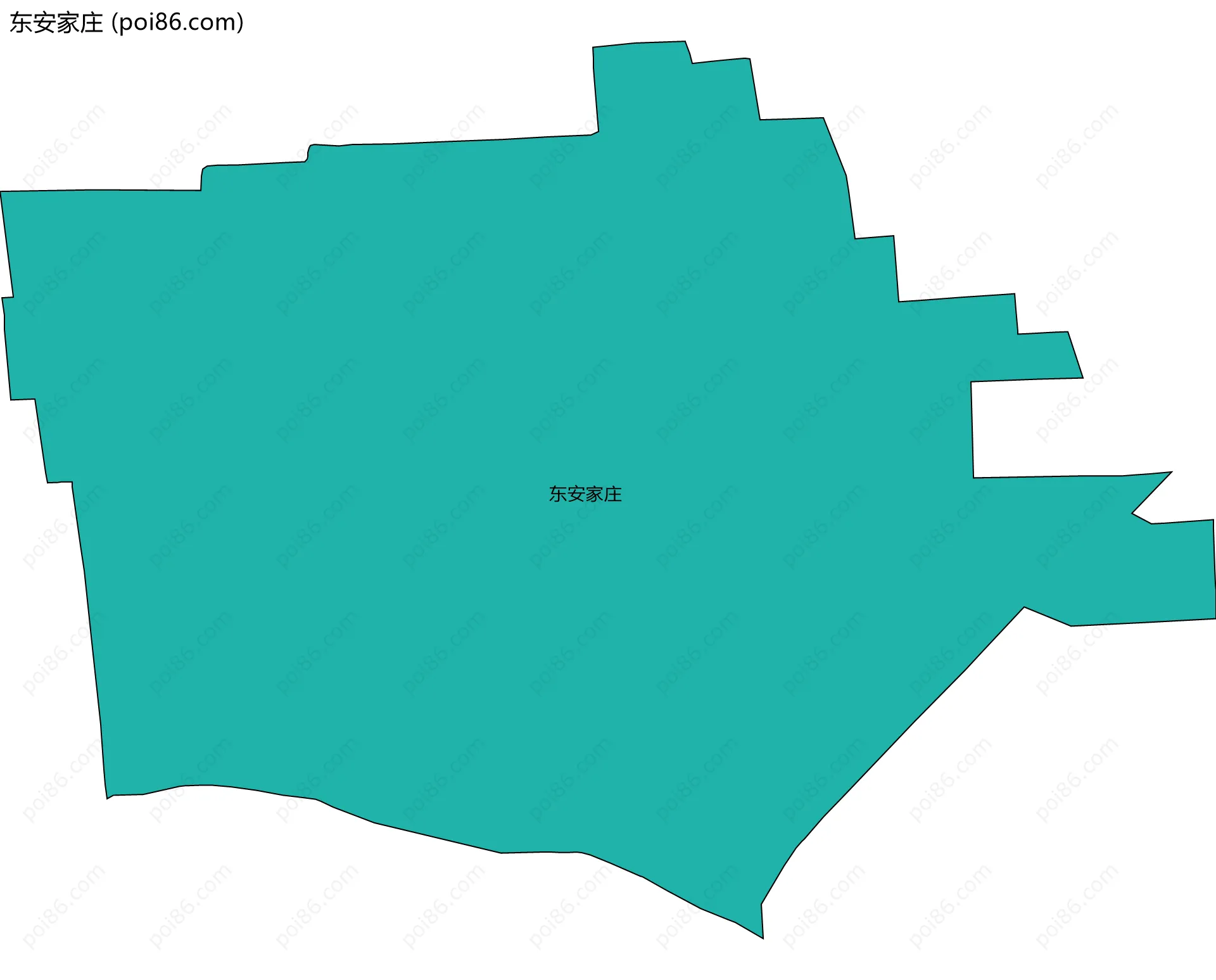 东安家庄边界地图