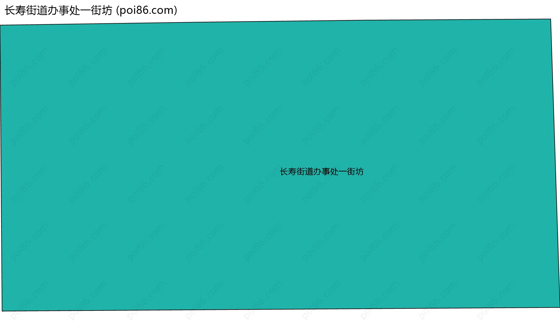 长寿街道办事处一街坊边界地图