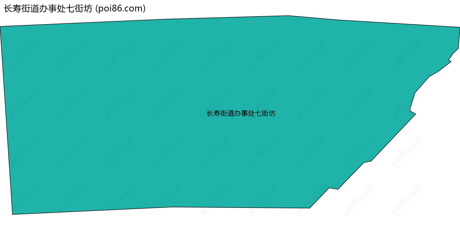 长寿街道办事处七街坊边界地图