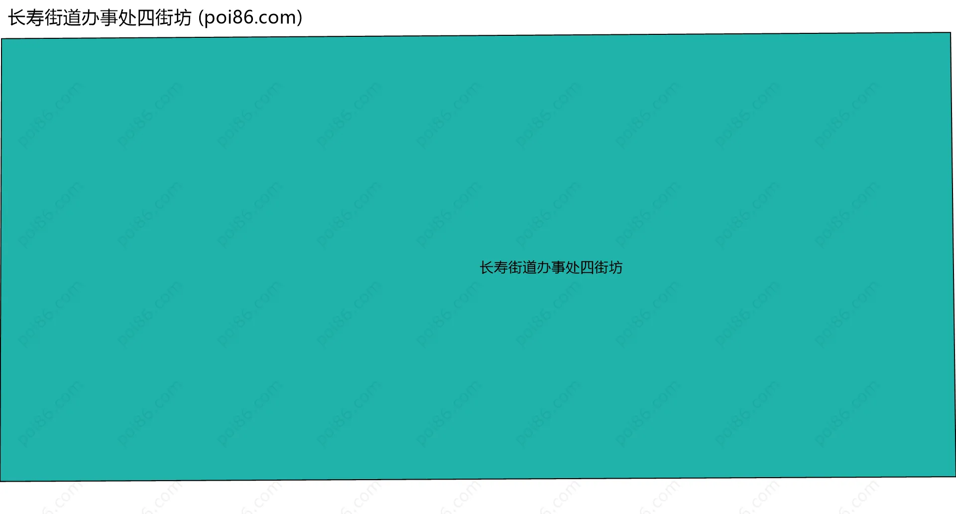 长寿街道办事处四街坊边界地图