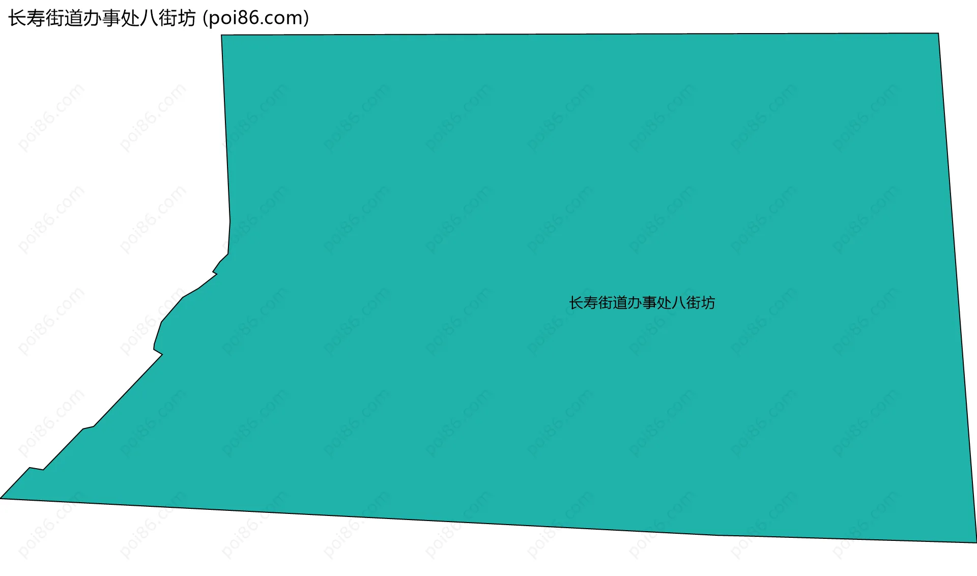 长寿街道办事处八街坊边界地图