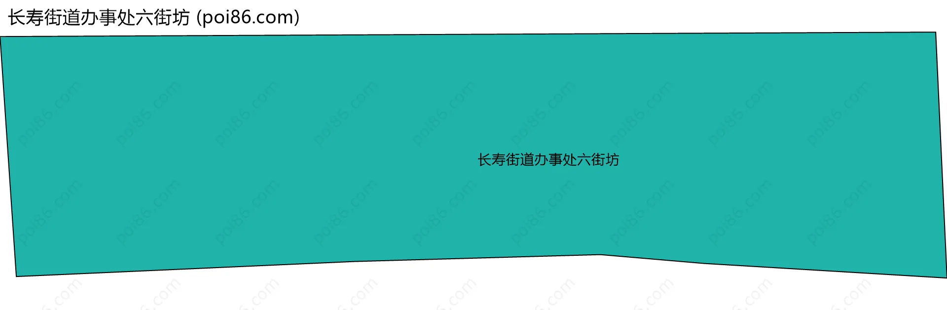 长寿街道办事处六街坊边界地图