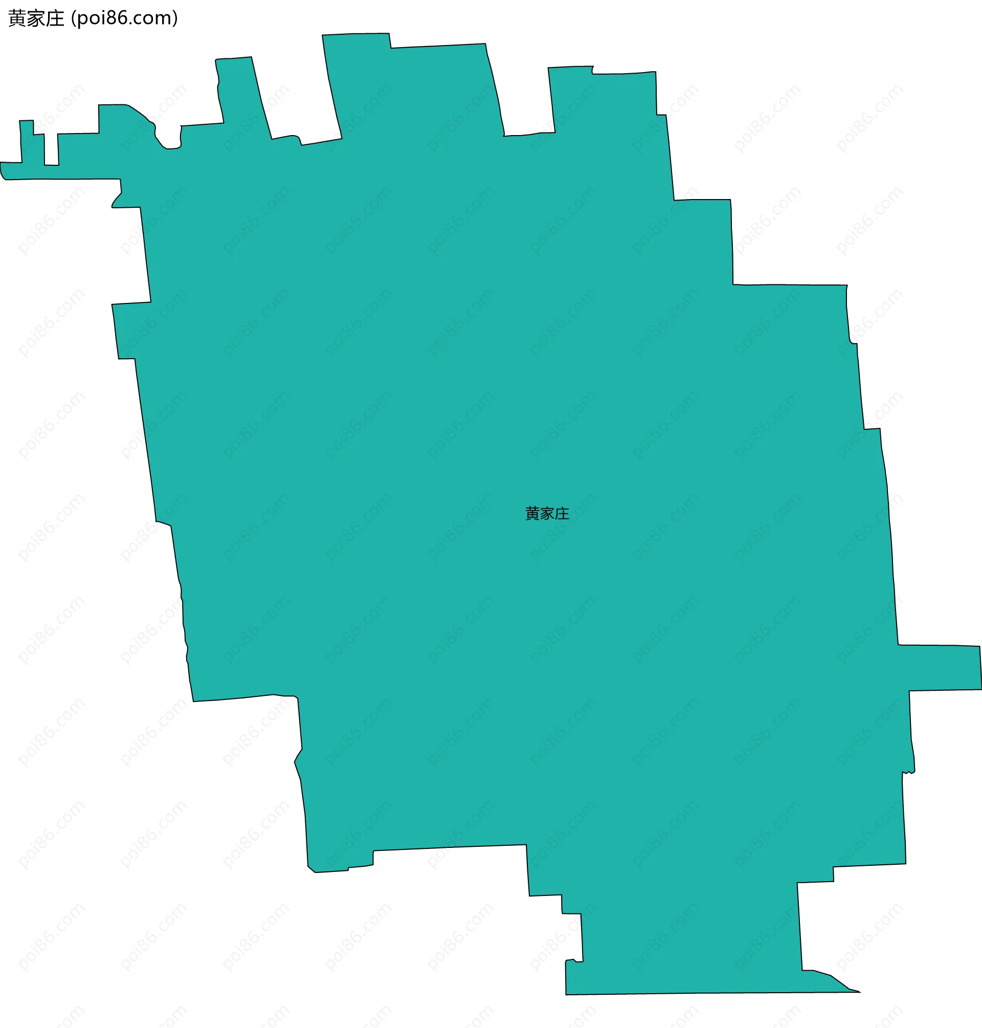 黄家庄边界地图