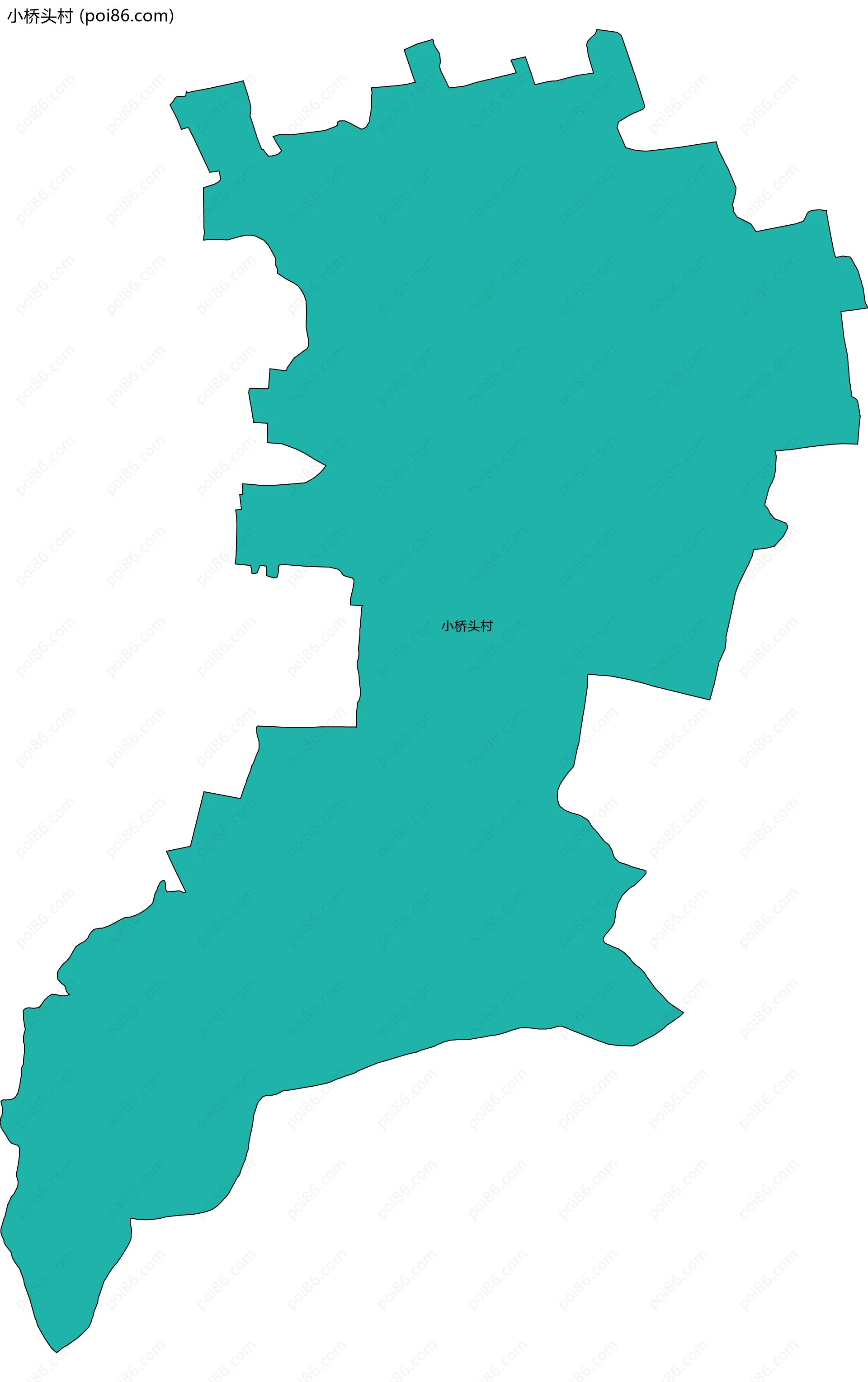 小桥头村边界地图