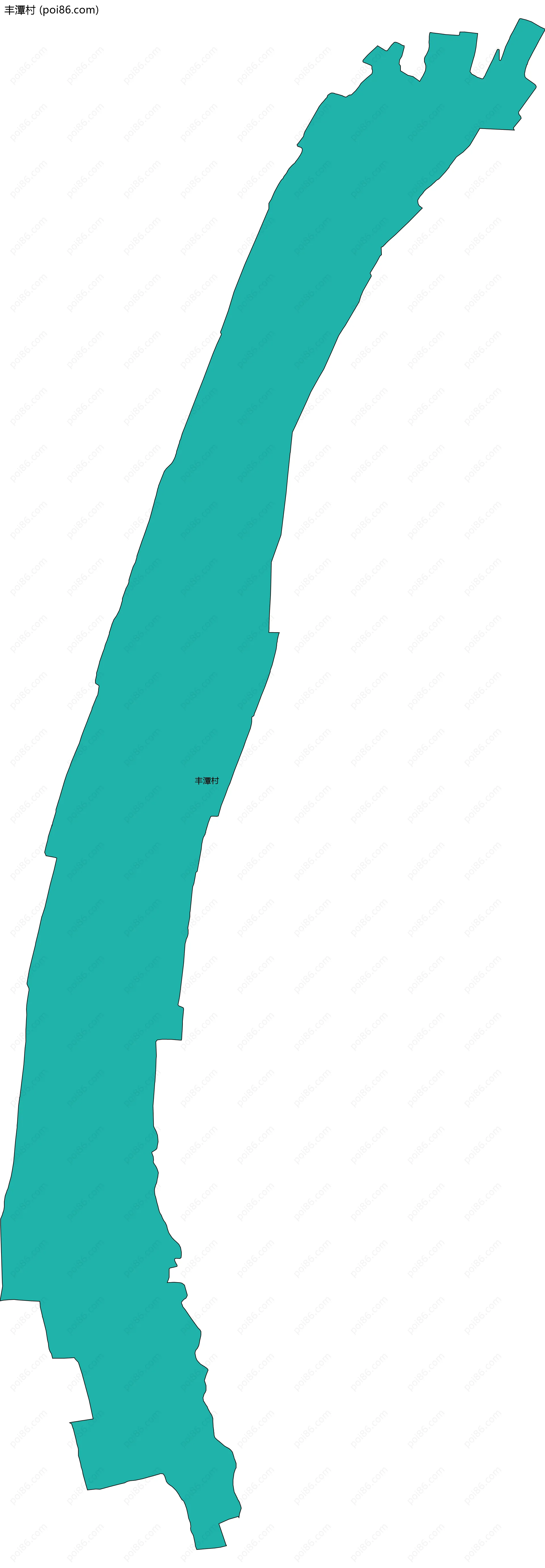 丰潭村边界地图