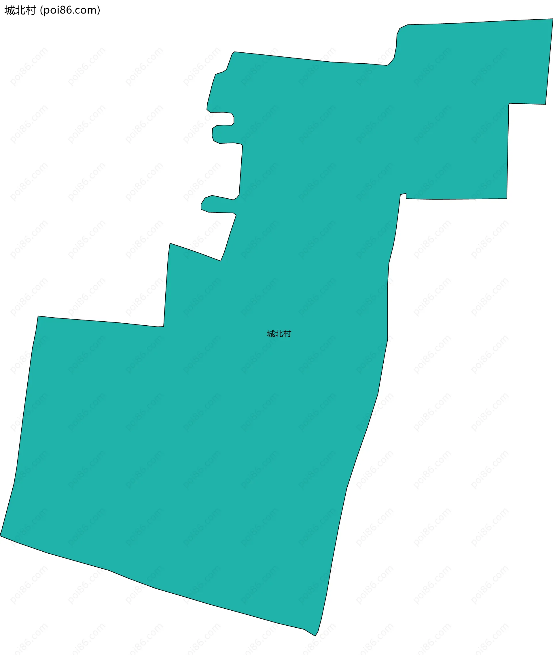 城北村边界地图