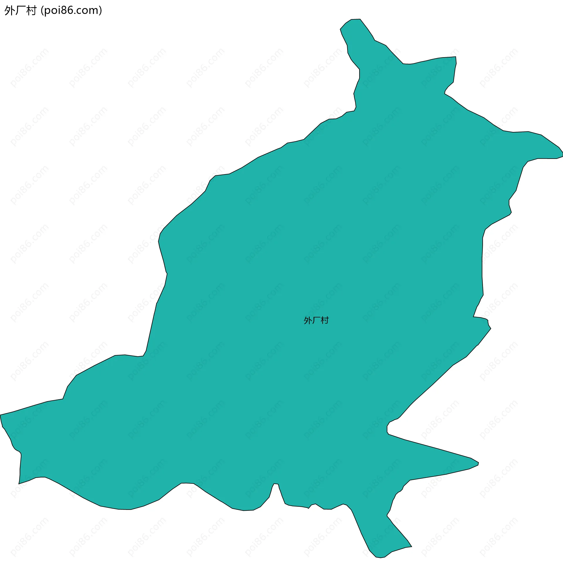 外厂村边界地图