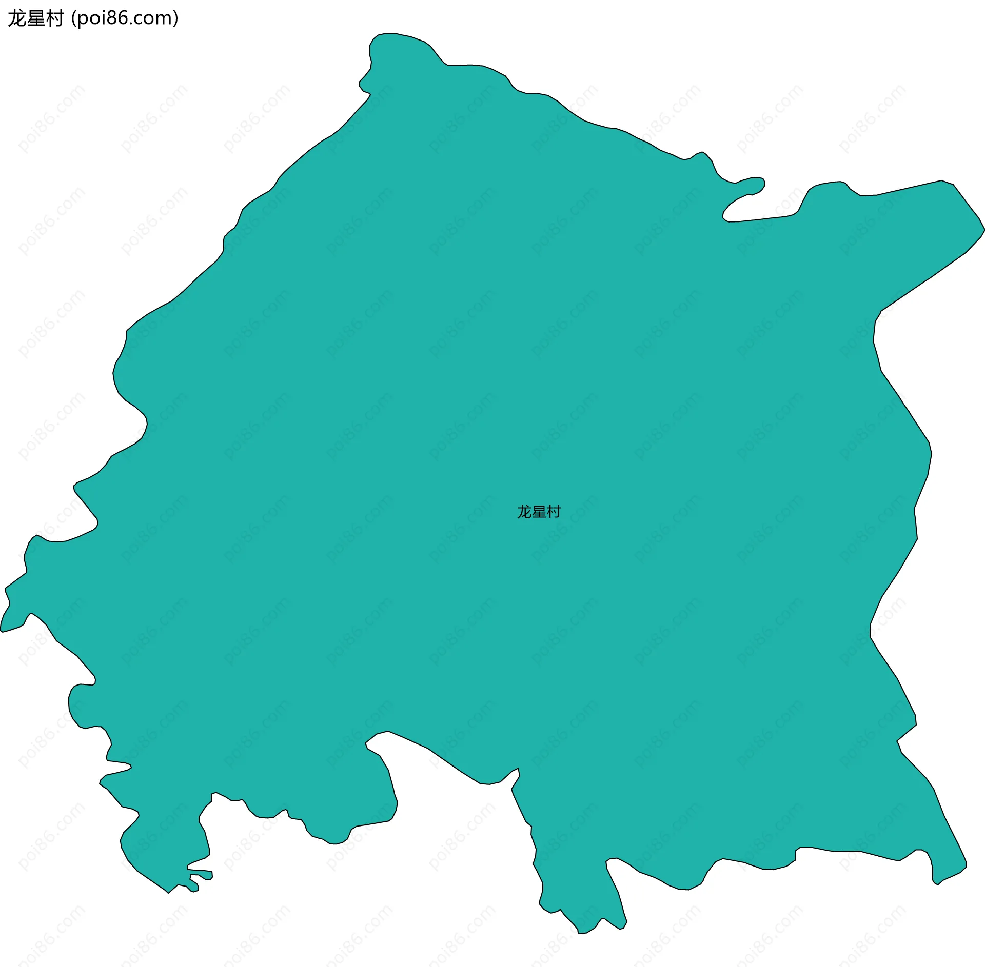 龙星村边界地图
