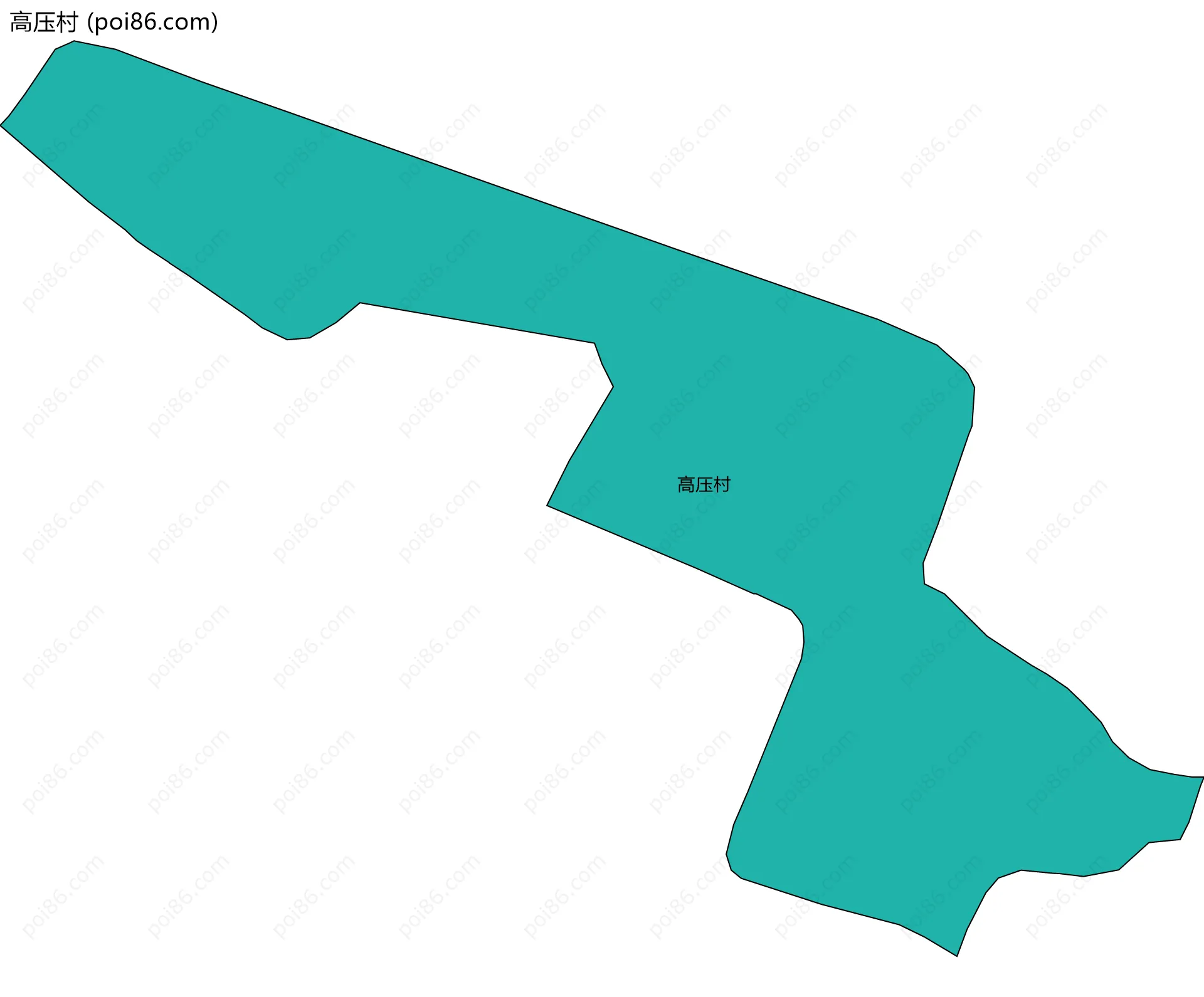 高压村边界地图