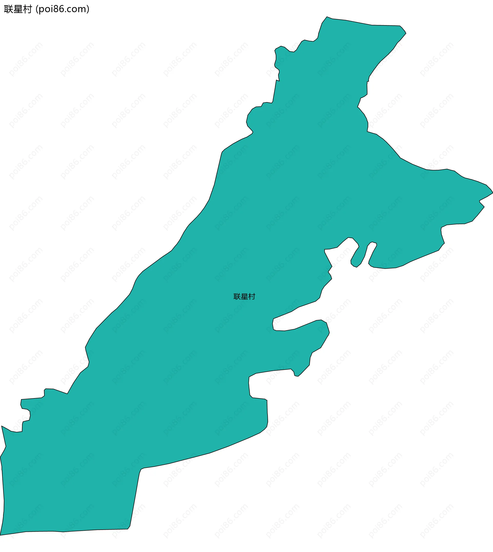 联星村边界地图