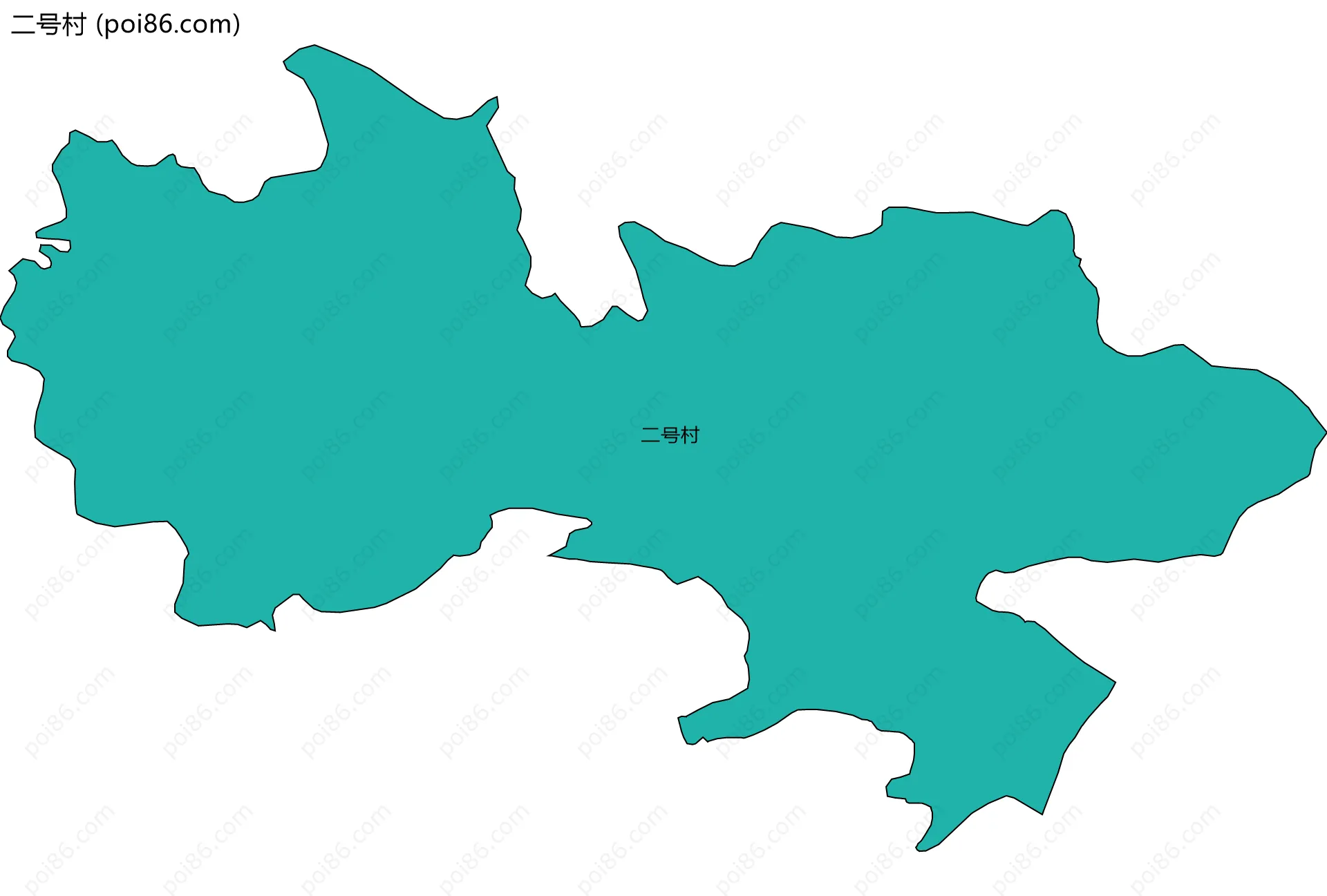 二号村边界地图