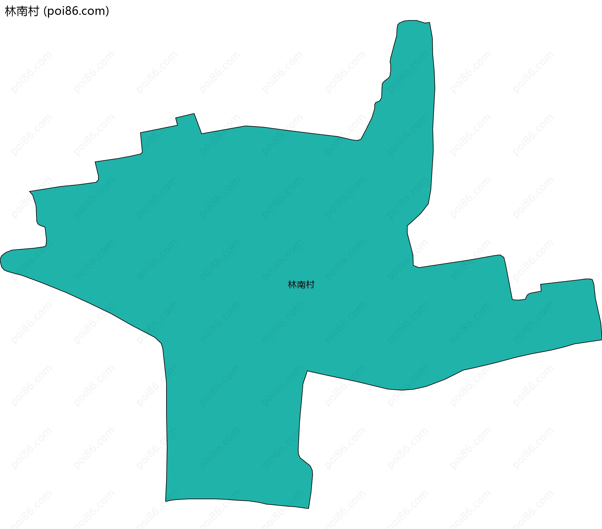 林南村边界地图