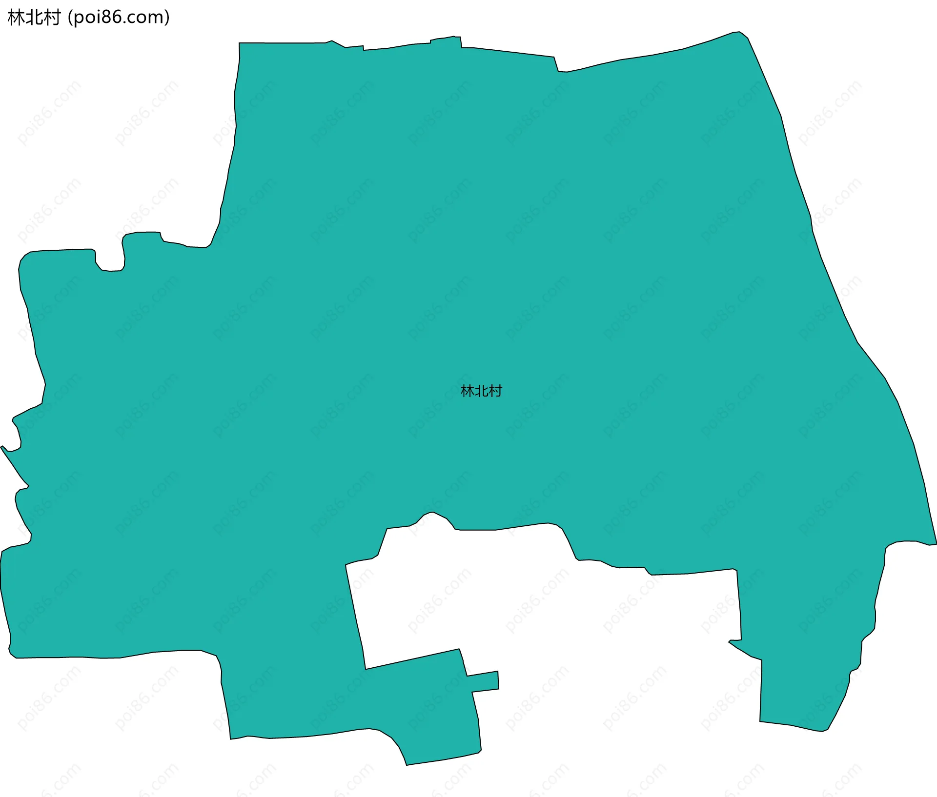 林北村边界地图