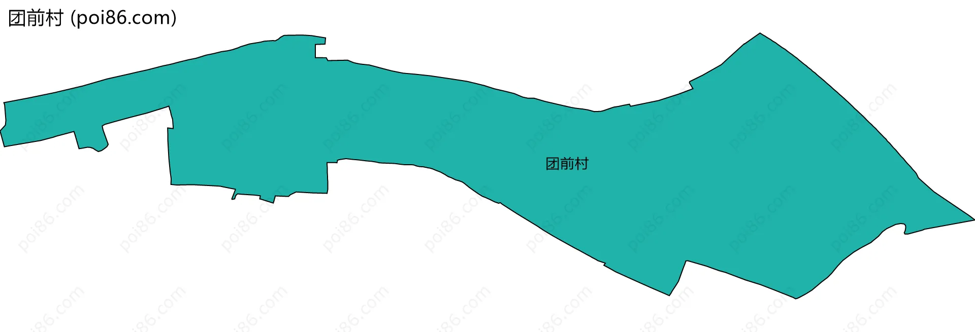 团前村边界地图