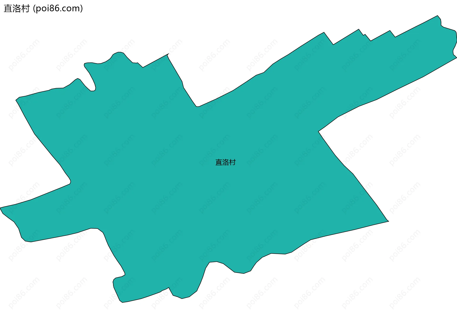 直洛村边界地图