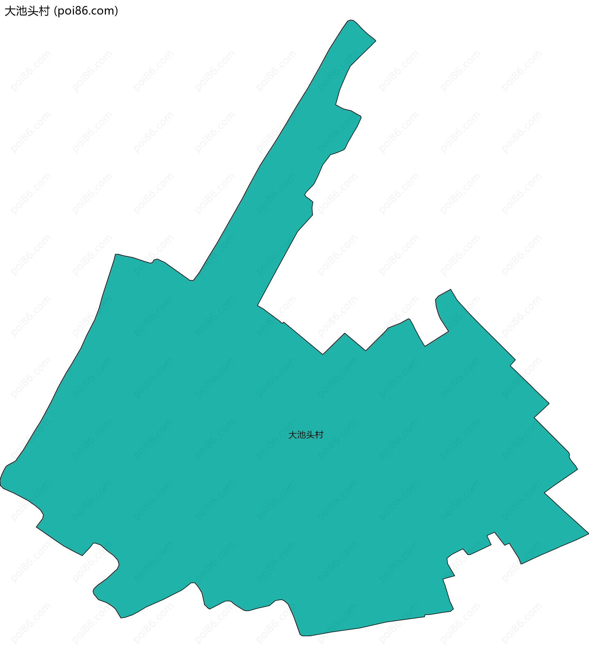 大池头村边界地图